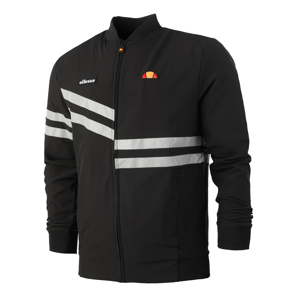 Ellesse Nano Chaqueta de entrenamiento Hombres - negro, plateado Ellesse Nano Chaqueta de entrenamiento Hombres - negro, plateado