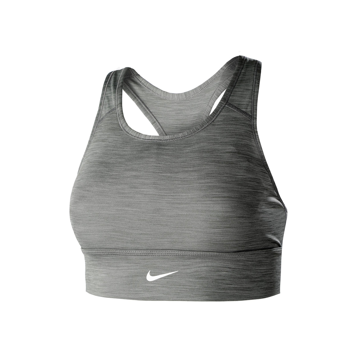 Nike Swoosh Long Line Sujetador deportivo Mujeres - gris, blanco Nike Swoosh Long Line Sujetador deportivo Mujeres - gris, blanco