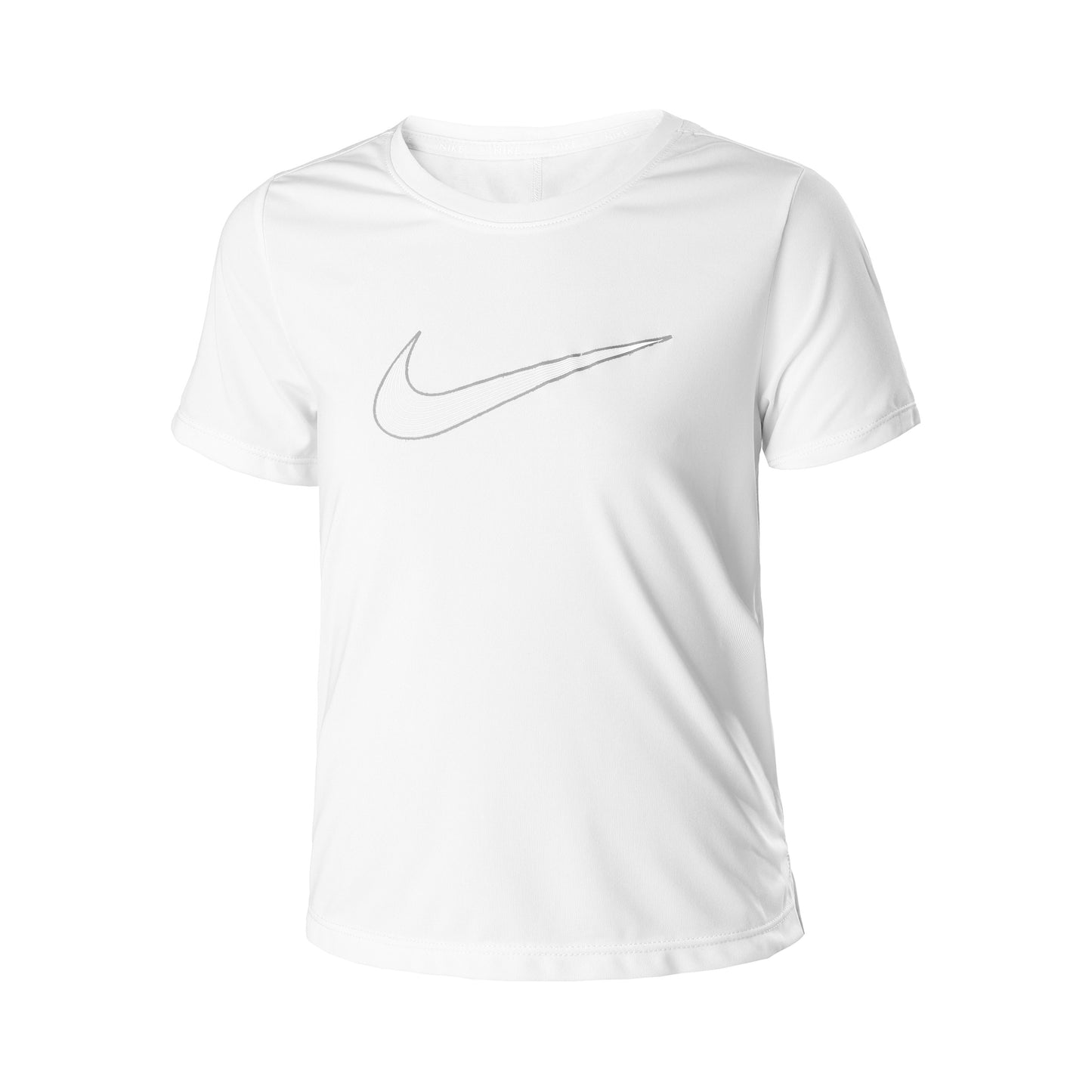 Nike Dri-Fit One Graphic Camiseta De Manga Corta Chicas-Blanco,Negro Nike Dri-Fit One Graphic Camiseta De Manga Corta Chicas-Blanco,Negro