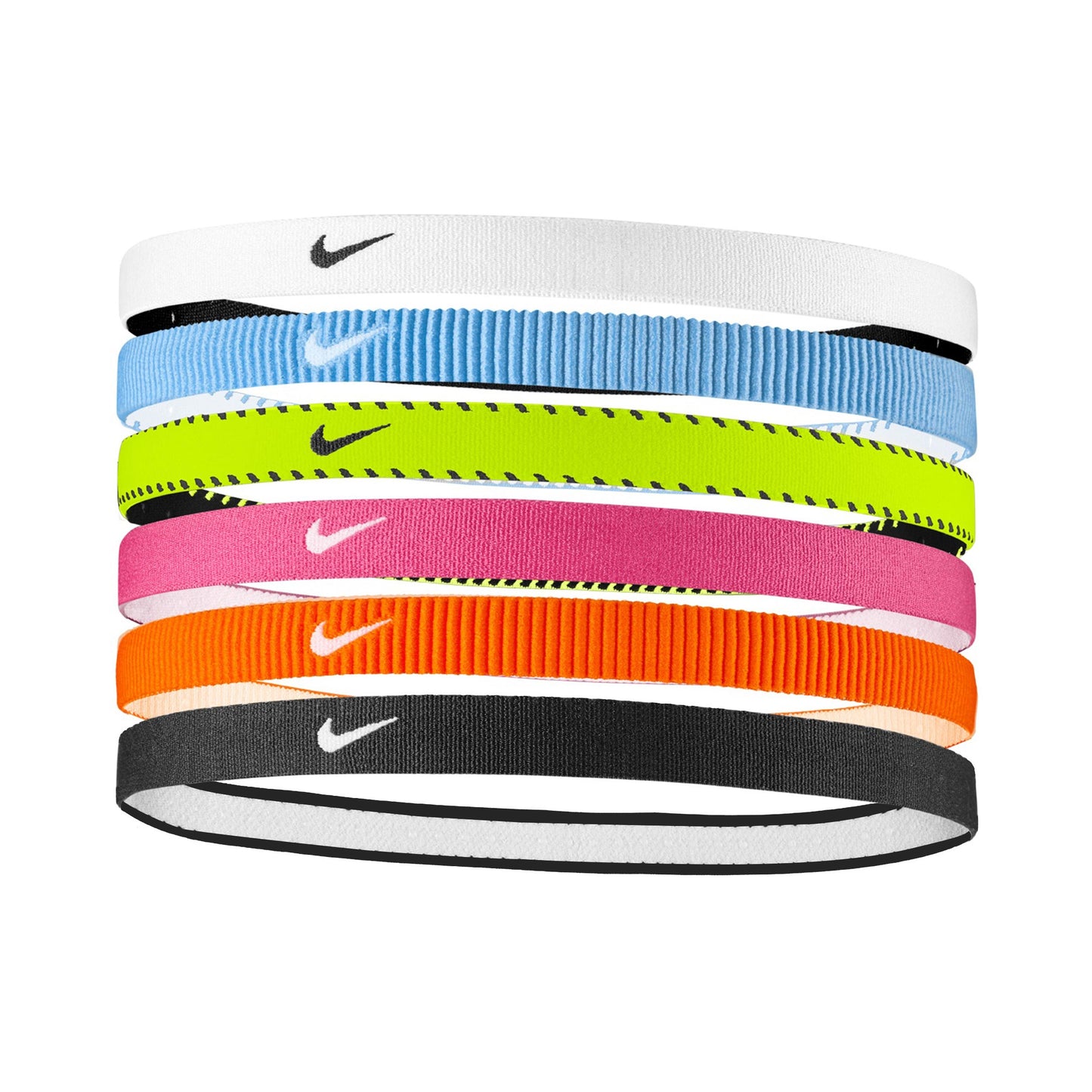 Nike Nike Flex Classic Cinta para el pelo Pack de 6 Unisex - rosa, blanco Nike Nike Flex Classic Cinta para el pelo Pack de 6 Unisex - rosa, blanco