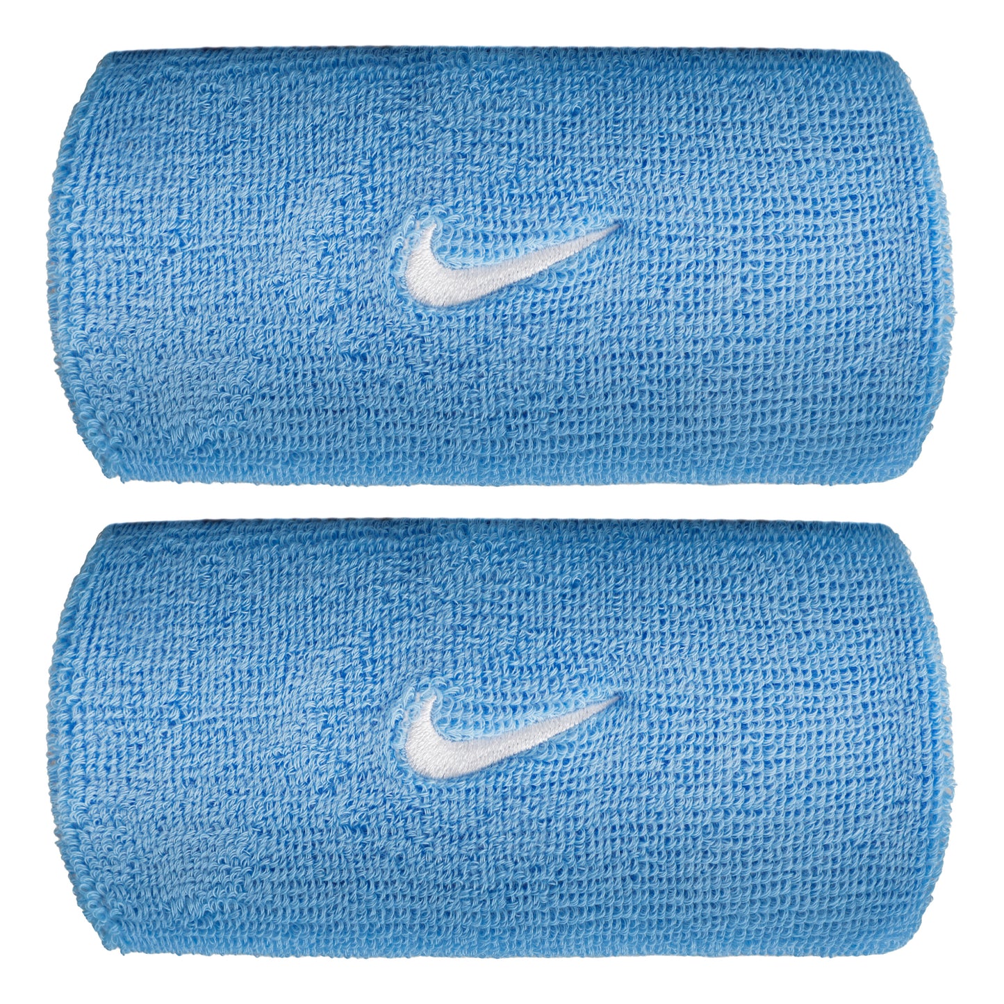 Nike Swoosh Classic Doublewide Cinta para sudor largo - azul, blanco Nike Swoosh Classic Doublewide Cinta para sudor largo - azul, blanco