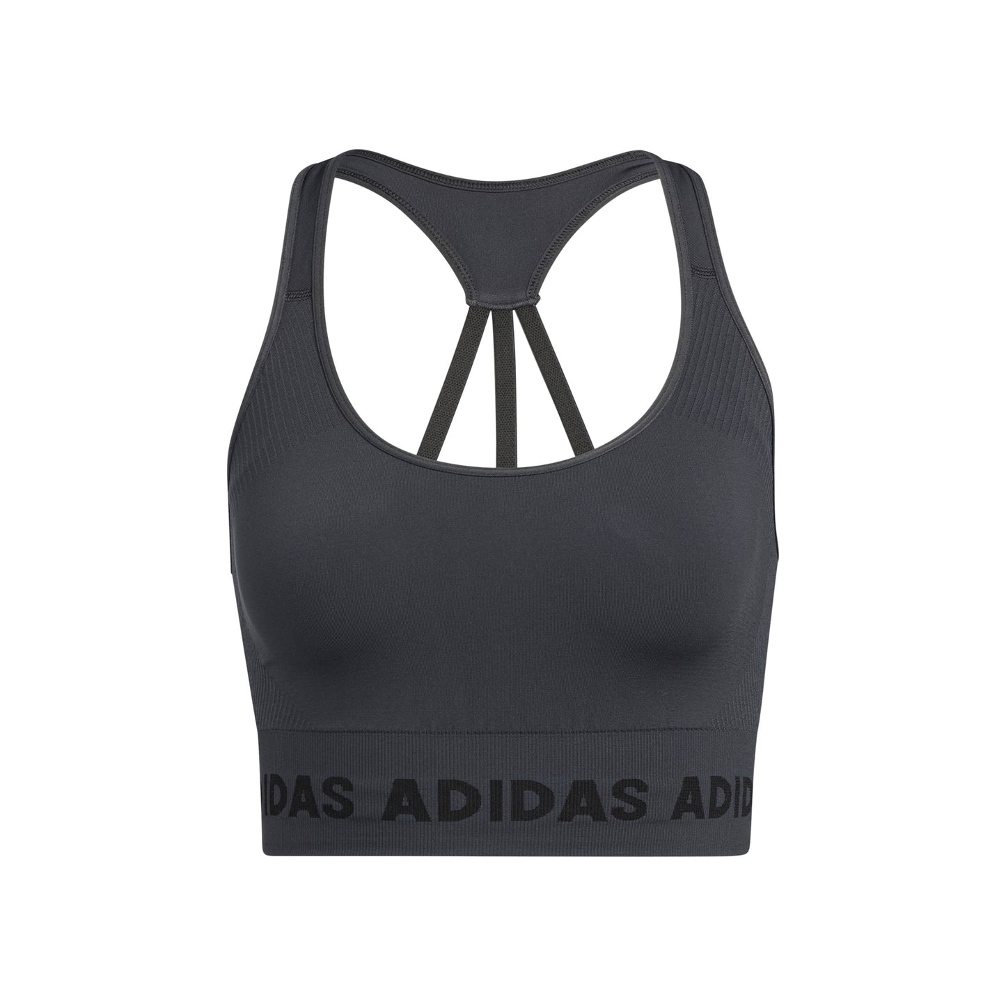 adidas Aeroknit Sujetador deportivo Mujeres - gris oscuro, negro adidas Aeroknit Sujetador deportivo Mujeres - gris oscuro, negro