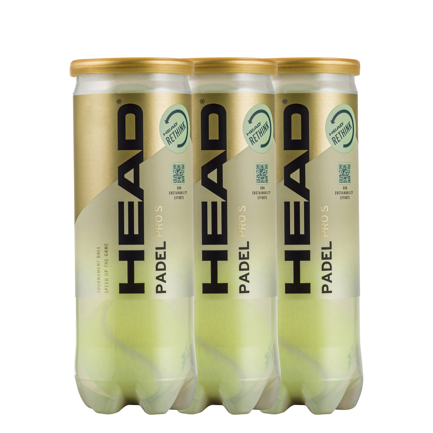 HEAD 3 botes de 3 pelotas Padel Pro S HEAD 3 botes de 3 pelotas Padel Pro S
