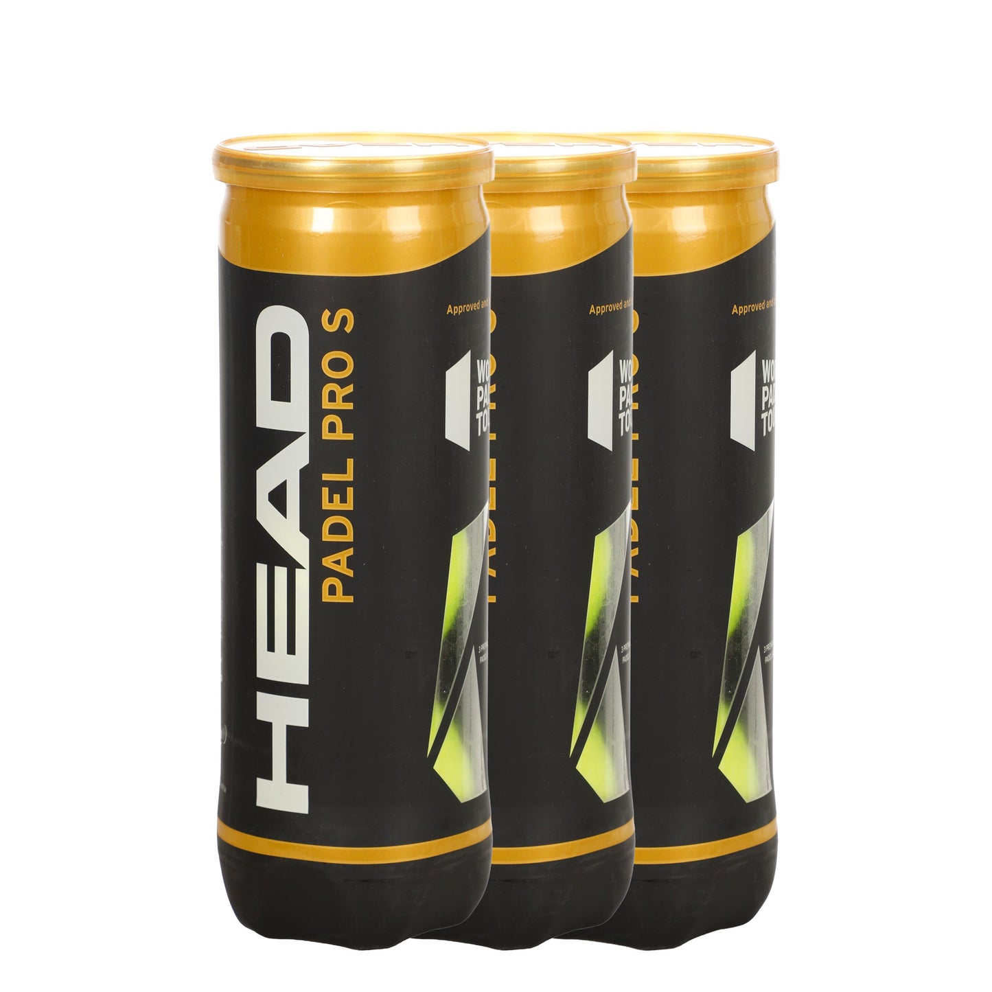 HEAD 3 botes de 3 pelotas Padel Pro S HEAD 3 botes de 3 pelotas Padel Pro S