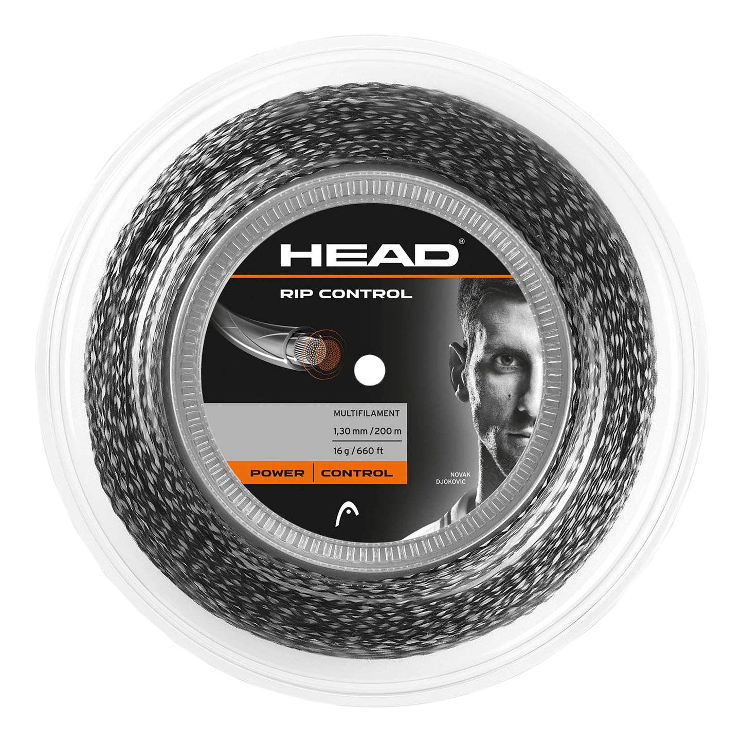 HEAD RIP Control Bobinas De Cordaje 200m-Negro HEAD RIP Control Bobinas De Cordaje 200m-Negro