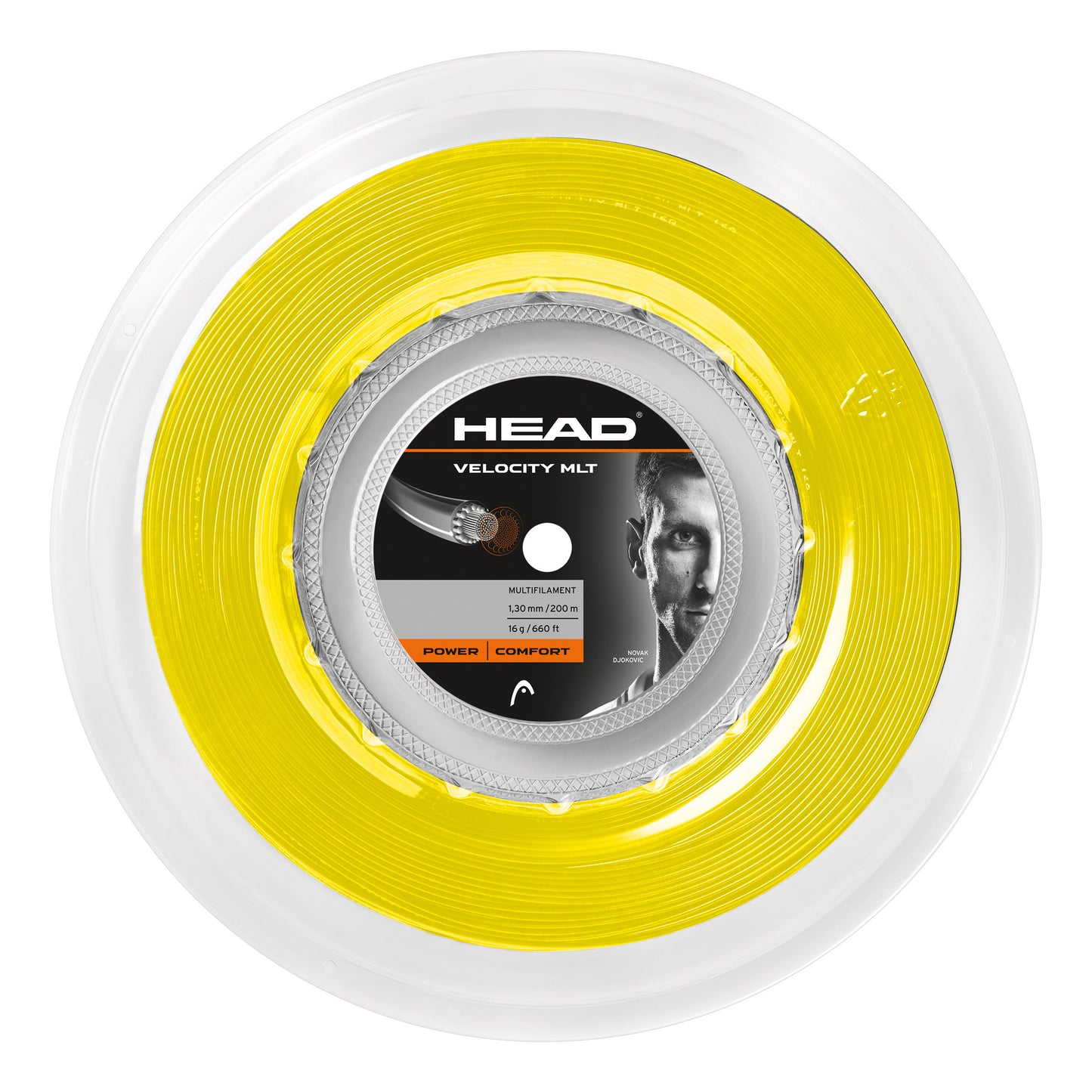 HEAD Velocity MLT Bobinas De Cordaje 200m-Amarillo HEAD Velocity MLT Bobinas De Cordaje 200m-Amarillo