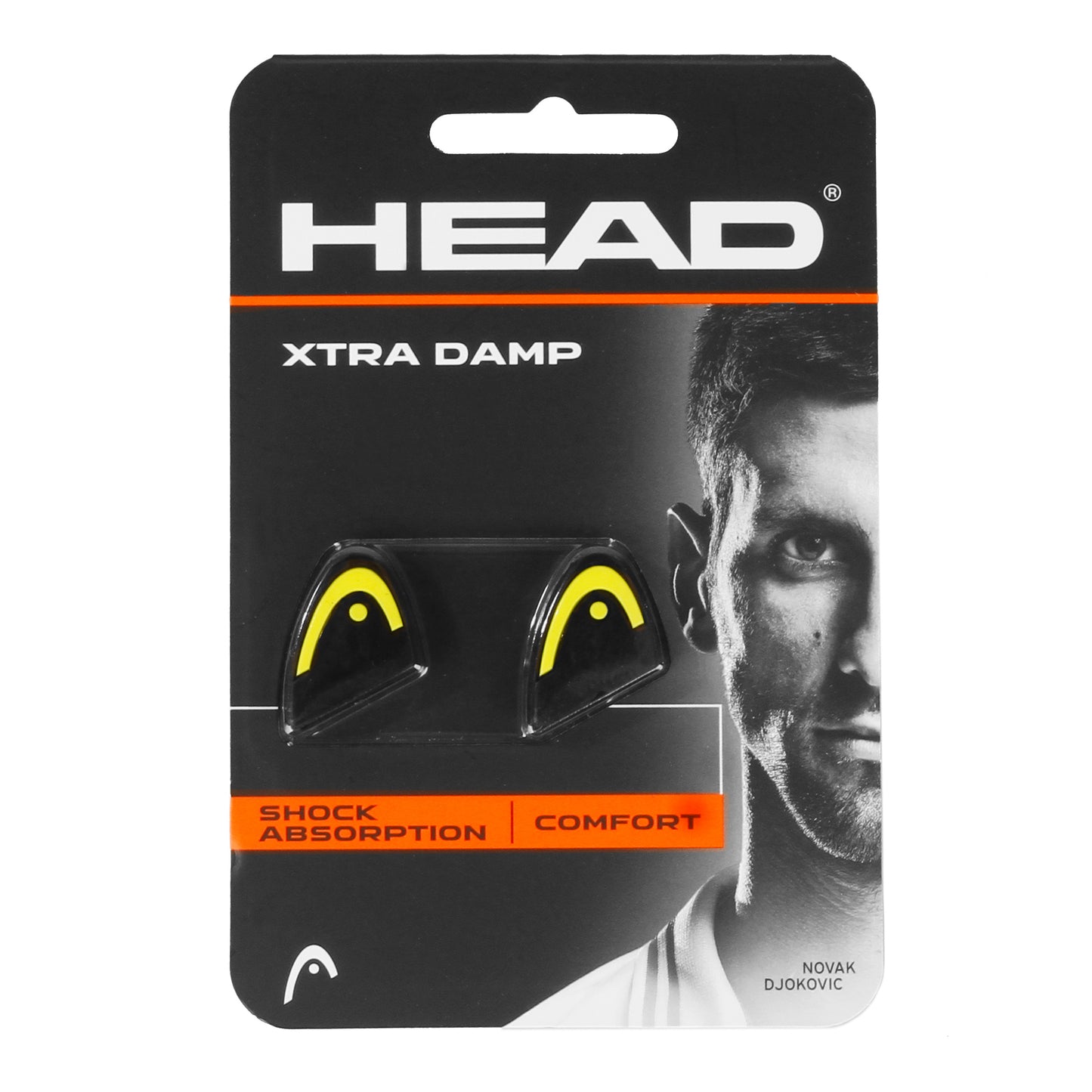 HEAD Xtra Antivibradores En paquete doble-amarillo HEAD Xtra Antivibradores En paquete doble-amarillo