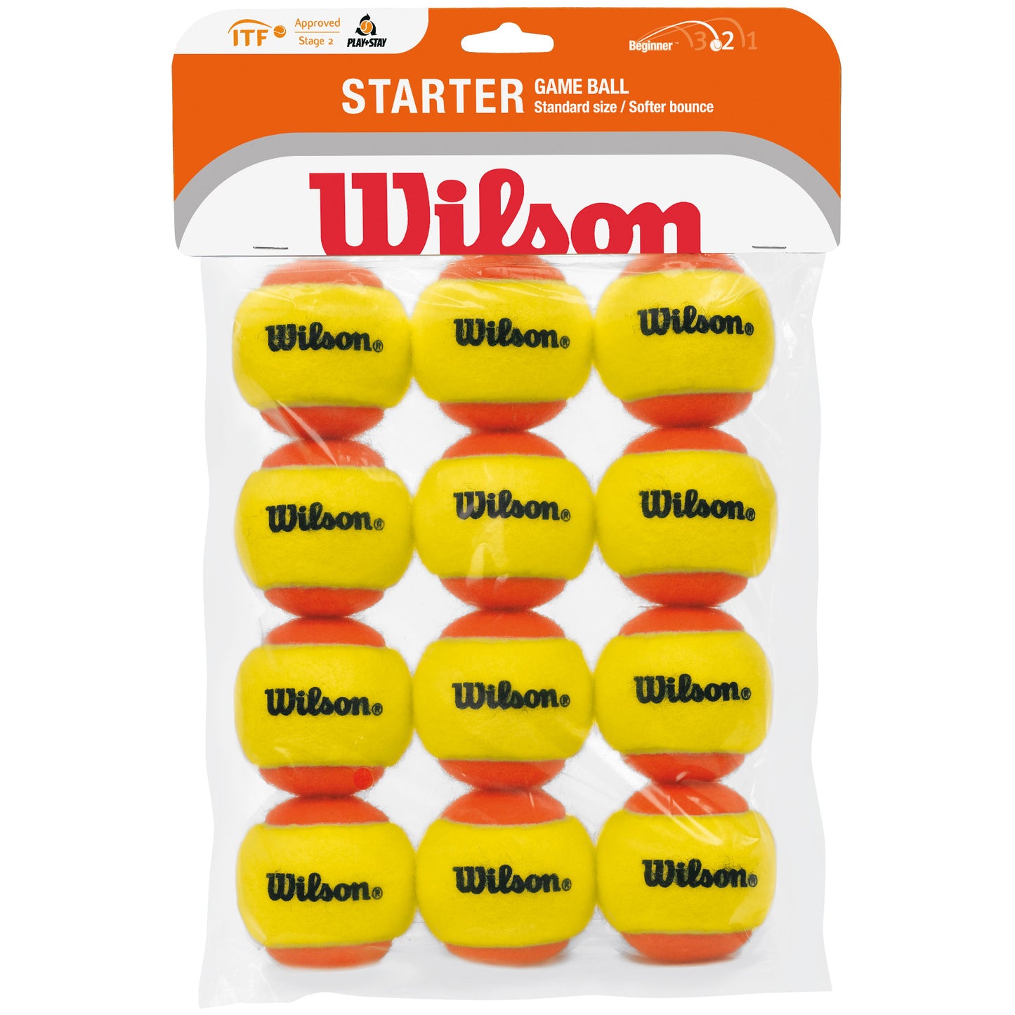 Wilson Starter Balls Stage 2 Bolsa De 12 Wilson Starter Balls Stage 2 Bolsa De 12