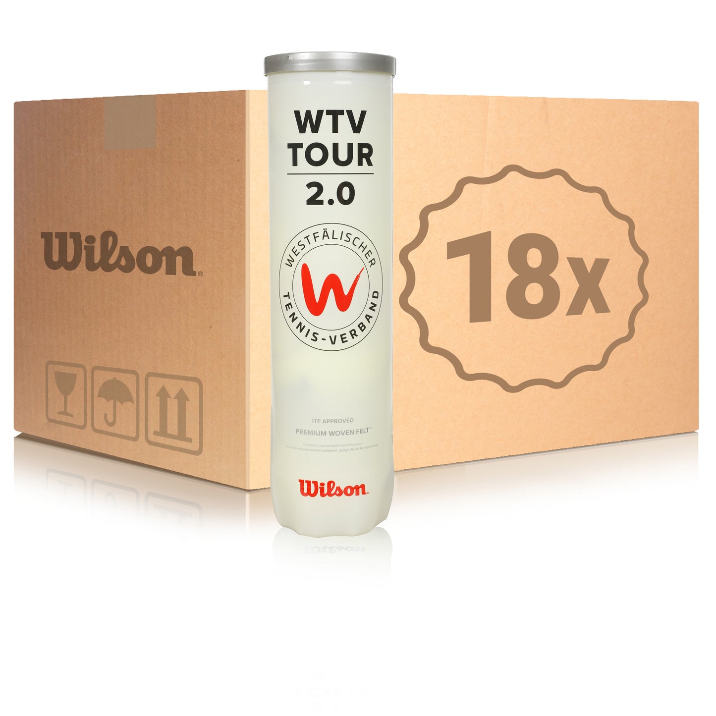 Wilson 18 botes de 4 pelotas WTV TOUR 2.0 Wilson 18 botes de 4 pelotas WTV TOUR 2.0