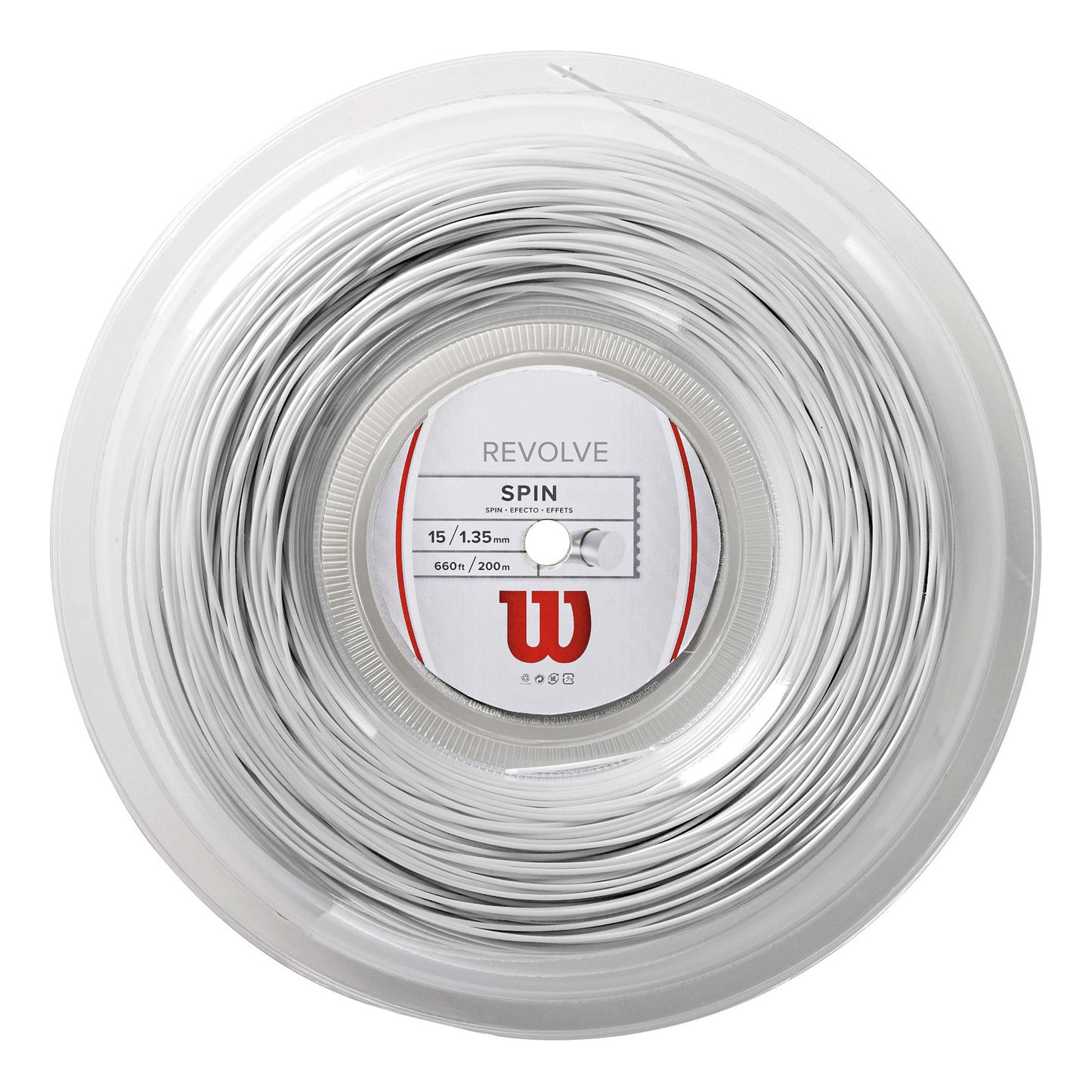 Wilson Revolve Bobinas De Cordaje 200m-Blanco Wilson Revolve Bobinas De Cordaje 200m-Blanco
