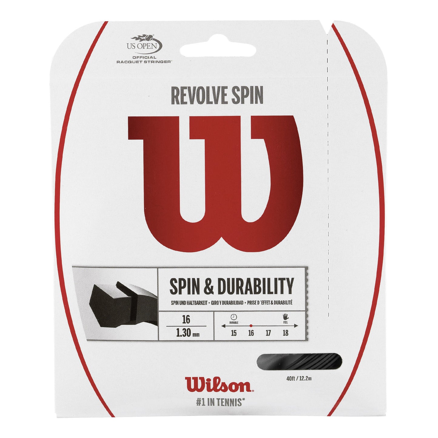Wilson Revolve Spin Sets Individuales 12,2m-Negro Wilson Revolve Spin Sets Individuales 12,2m-Negro