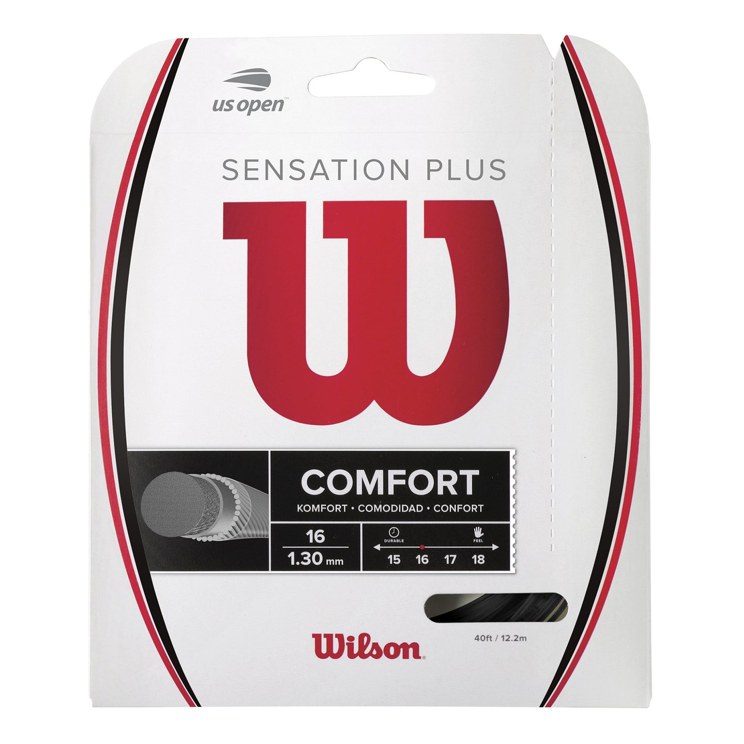 Wilson Sensation Plus Sets Individuales 12,2m-Negro Wilson Sensation Plus Sets Individuales 12,2m-Negro