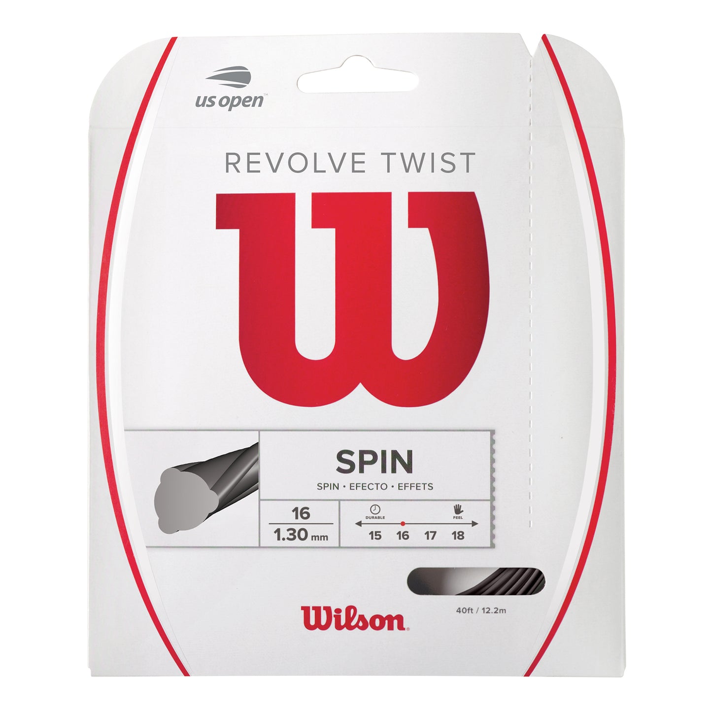 Wilson Revolve Twist Sets Individuales 12,2m - gris Wilson Revolve Twist Sets Individuales 12,2m - gris