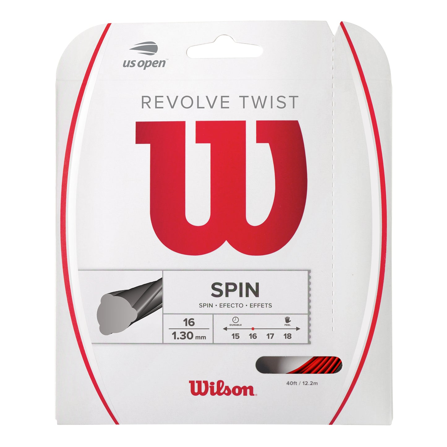 Wilson Revolve Twist Sets Individuales 12,2m - rojo Wilson Revolve Twist Sets Individuales 12,2m - rojo