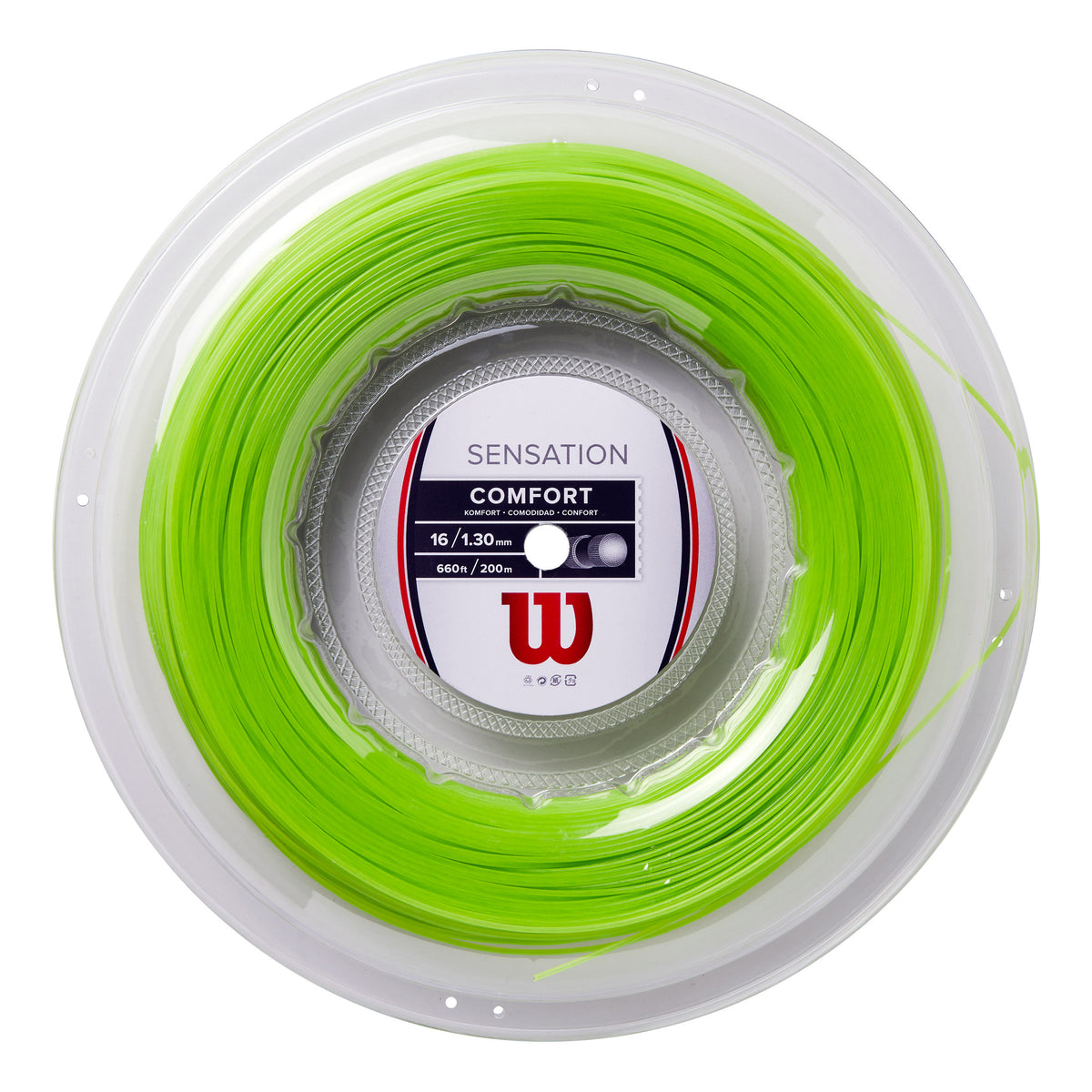Wilson Sensation 16 Bobinas de cordaje 200m - verde neón Wilson Sensation 16 Bobinas de cordaje 200m - verde neón