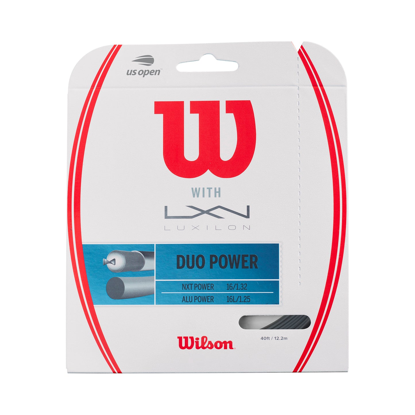 Wilson Duo Power (NXT Power + Alu Power) Sets Individuales 12,2m-Plateado,Colores Naturales Wilson Duo Power (NXT Power + Alu Power) Sets Individuales 12,2m-Plateado,Colores Naturales