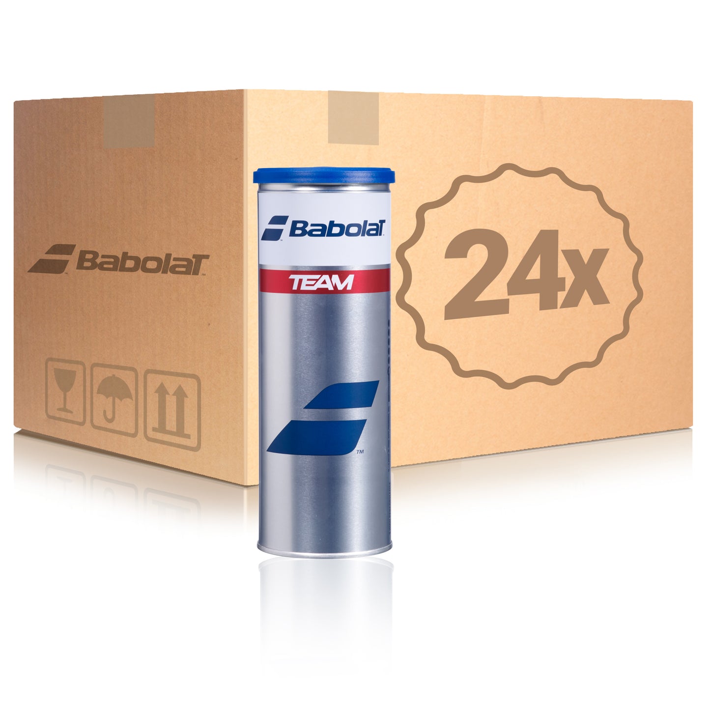 Babolat 24 botes de 3 pelotas Team En caja Babolat 24 botes de 3 pelotas Team En caja
