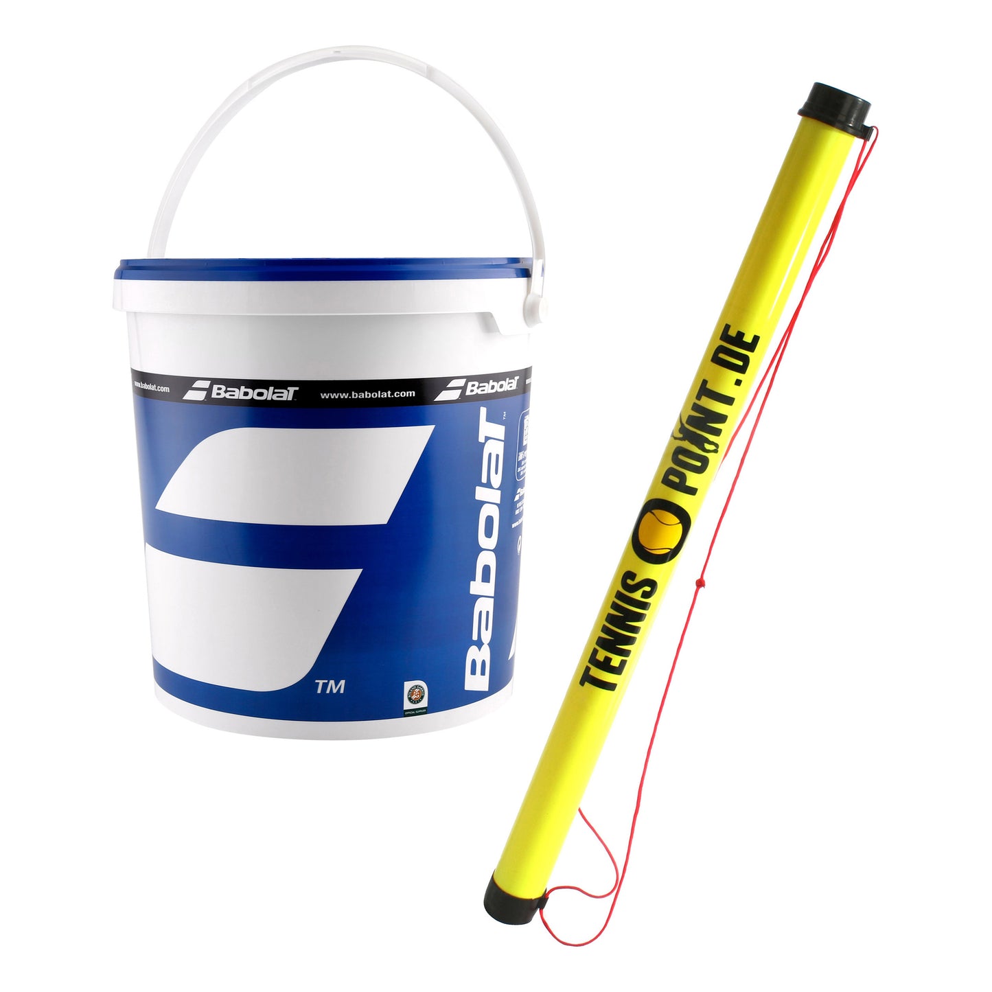Babolat Cubo de 36 Stage 2 Más tubo recogepelotas Babolat Cubo de 36 Stage 2 Más tubo recogepelotas