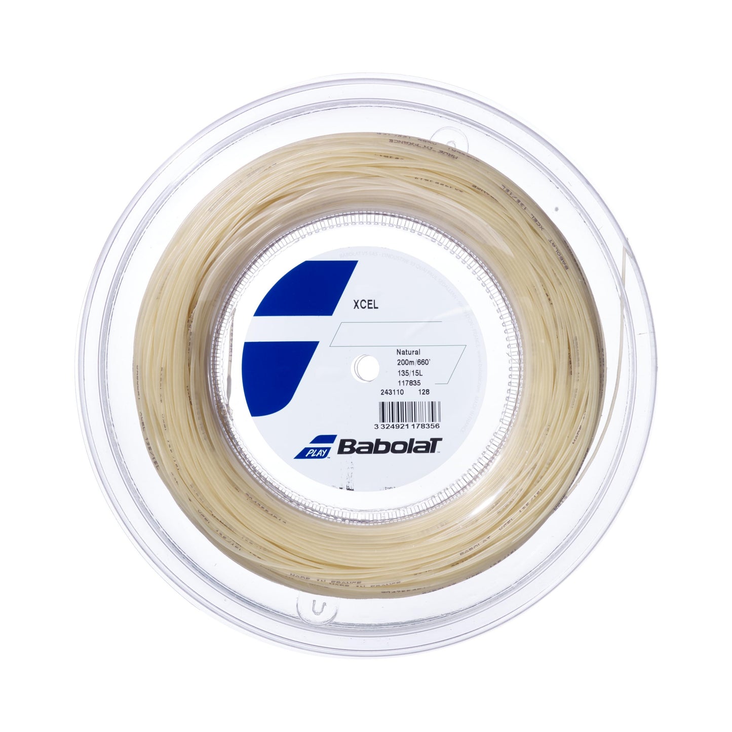 Babolat Xcel Bobinas De Cordaje 200m-Beige Babolat Xcel Bobinas De Cordaje 200m-Beige