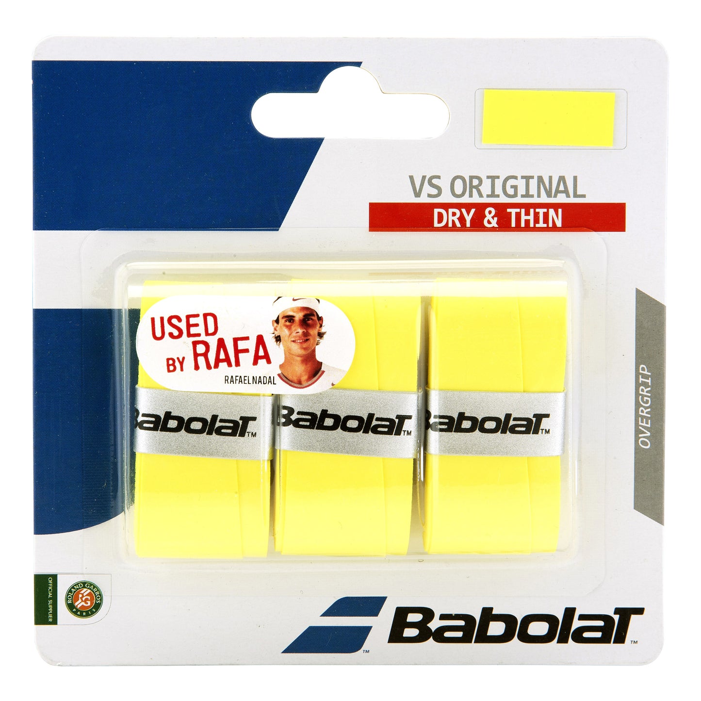 Babolat VS Grip Original Pack de 3 - amarillo Babolat VS Grip Original Pack de 3 - amarillo