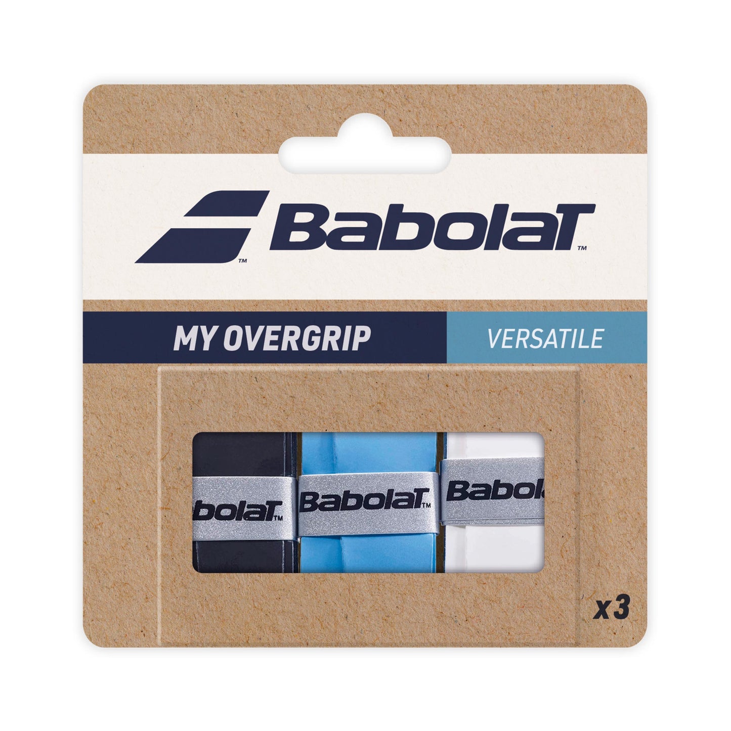 Babolat My Overgrip Pack de 3 - negro, blanco Babolat My Overgrip Pack de 3 - negro, blanco