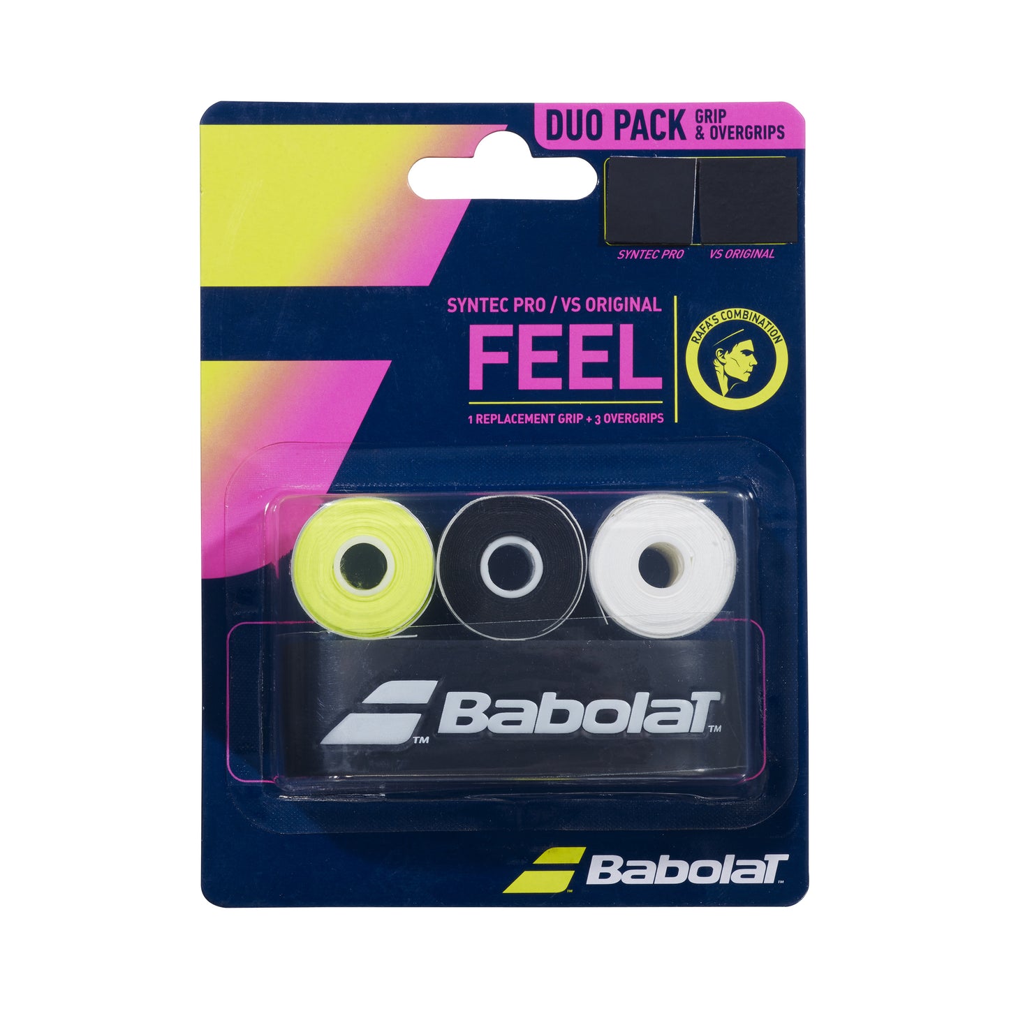 Babolat Syntec Pro X1 + VS Orig X3 Pack De 4-Multicolor Babolat Syntec Pro X1 + VS Orig X3 Pack De 4-Multicolor