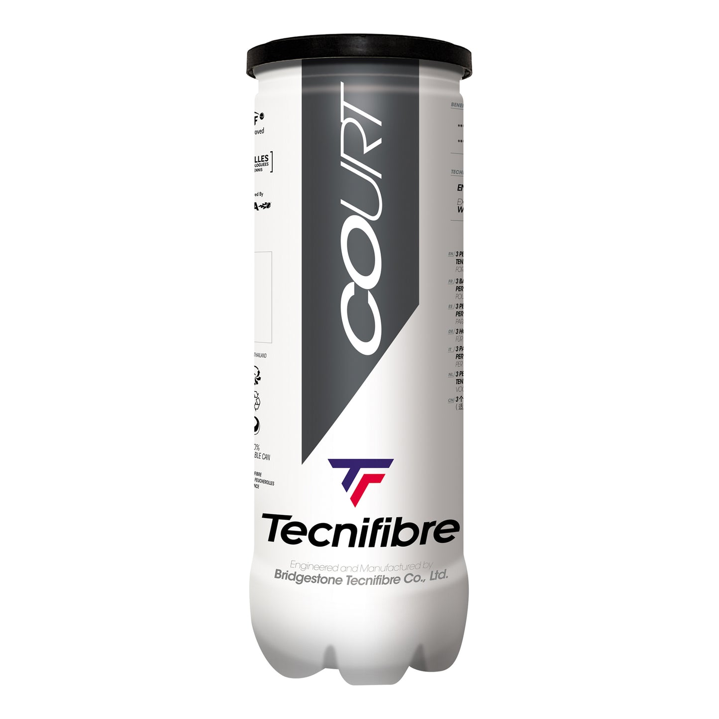 Tecnifibre Court 3er Bote De 3 Pelotas Tecnifibre Court 3er Bote De 3 Pelotas