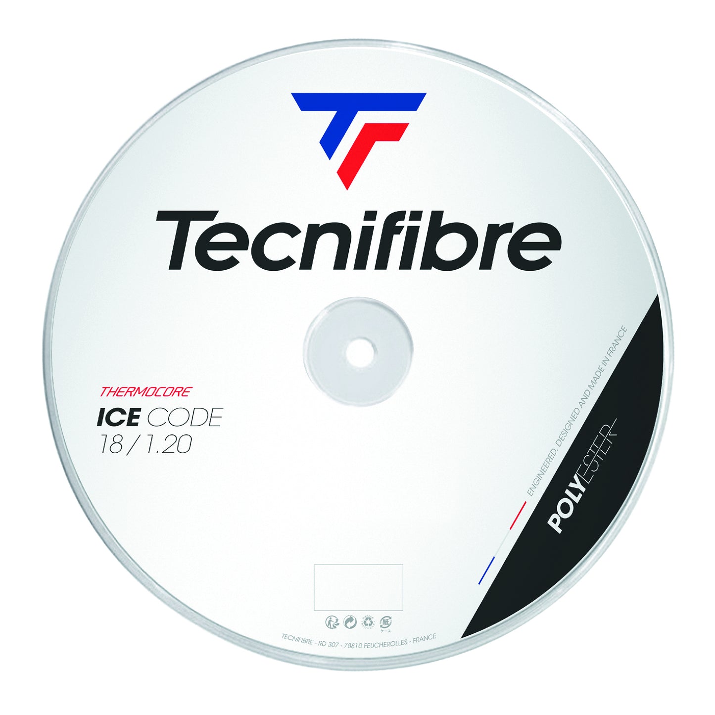 Tecnifibre Ice Code Bobinas De Cordaje 200m-Blanco Tecnifibre Ice Code Bobinas De Cordaje 200m-Blanco