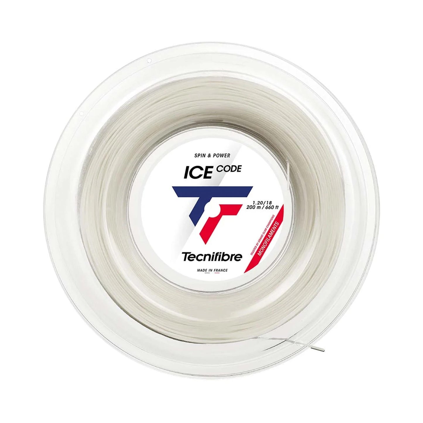Tecnifibre Ice Code Bobinas De Cordaje 200m-Blanco Tecnifibre Ice Code Bobinas De Cordaje 200m-Blanco
