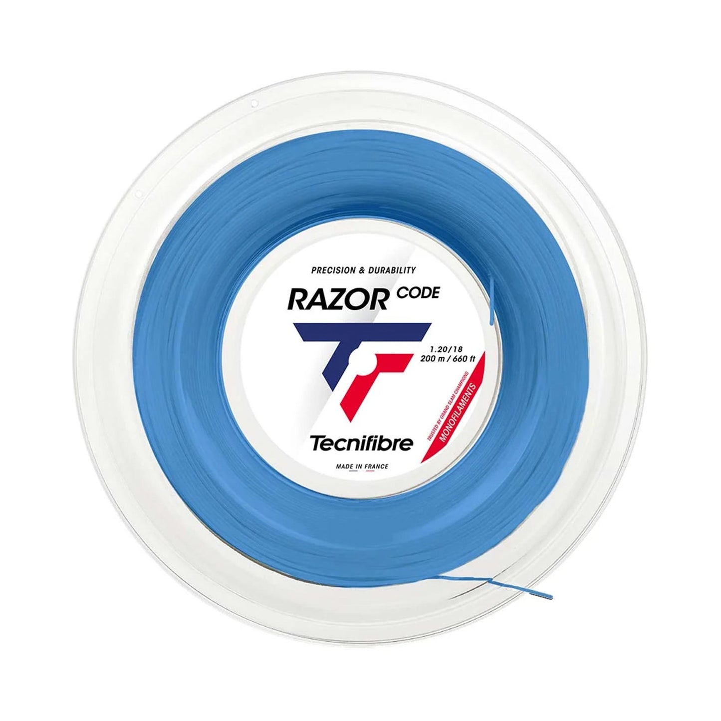 Tecnifibre Razor Code 200m Bobinas De Cordaje-Azul Tecnifibre Razor Code 200m Bobinas De Cordaje-Azul