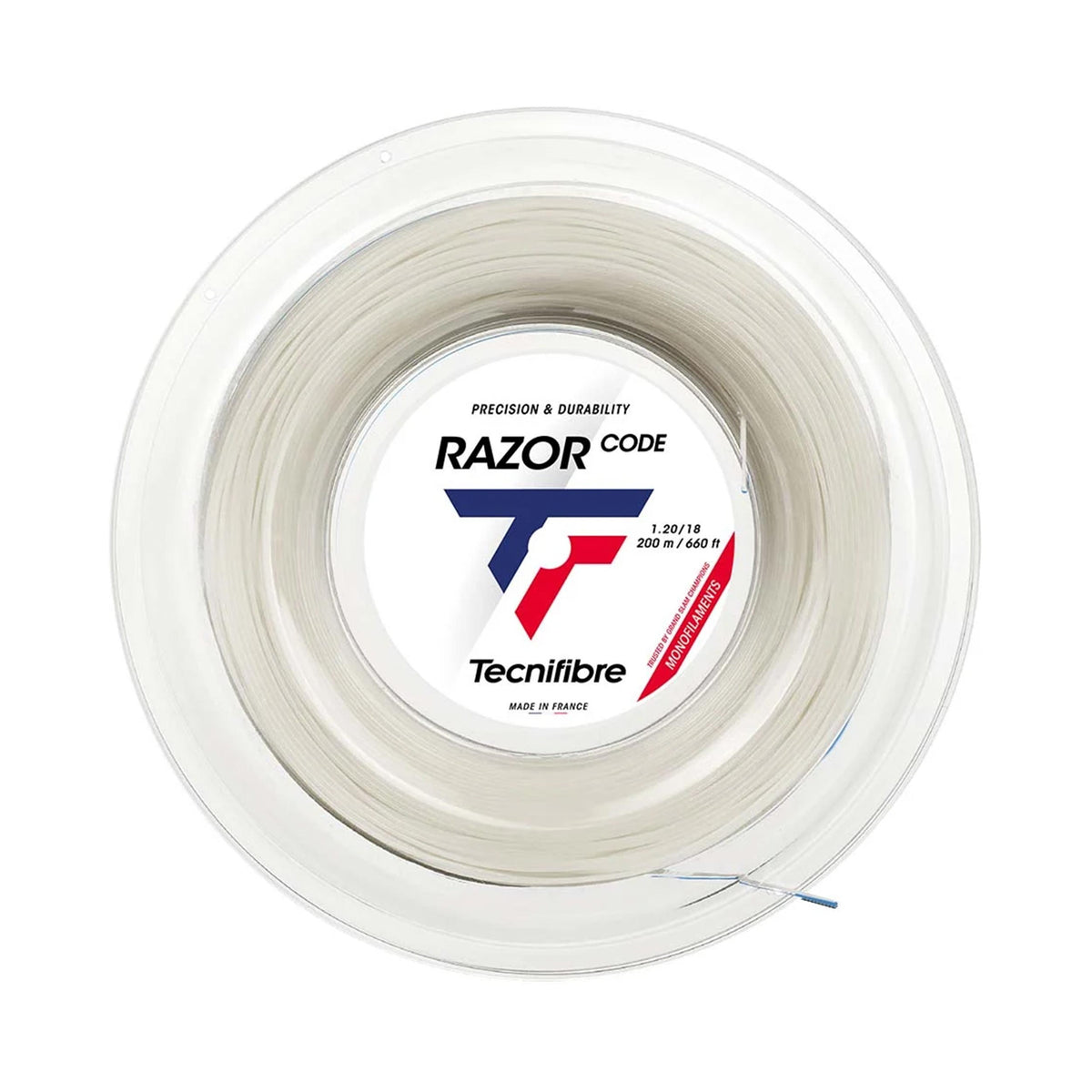 Tecnifibre Razor Code 200m Bobinas De Cordaje-Blanco Tecnifibre Razor Code 200m Bobinas De Cordaje-Blanco