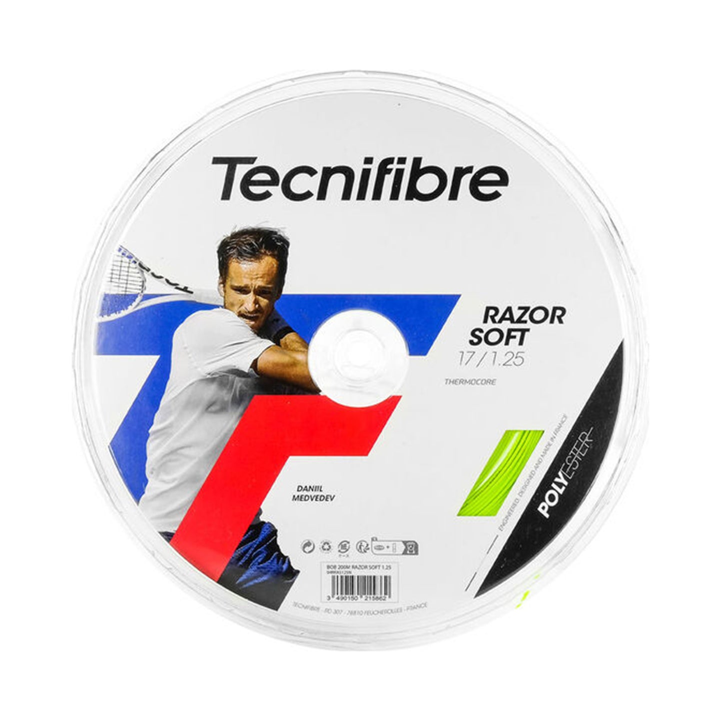 Tecnifibre Razor Soft 200m Bobinas De Cordaje-Lima Tecnifibre Razor Soft 200m Bobinas De Cordaje-Lima
