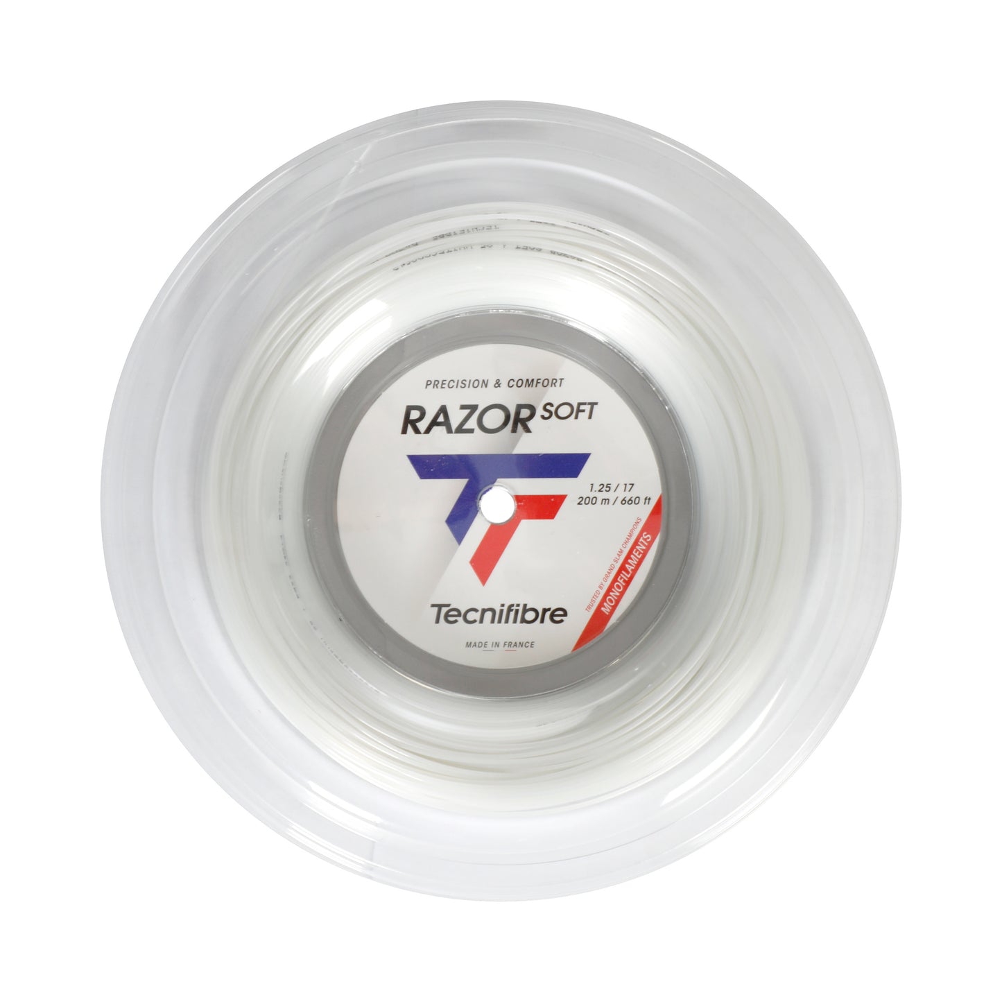 Tecnifibre Razor Soft 200m Bobinas De Cordaje-Blanco Tecnifibre Razor Soft 200m Bobinas De Cordaje-Blanco