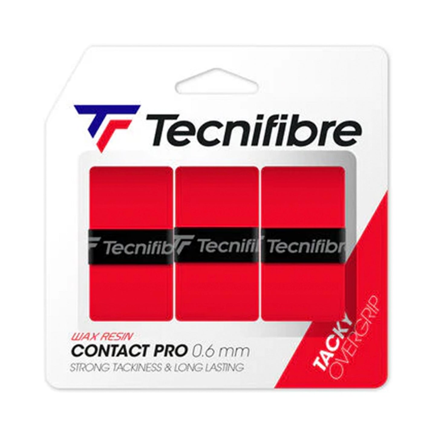 Tecnifibre Contact Pro 3er Pack De 3-Rojo Tecnifibre Contact Pro 3er Pack De 3-Rojo