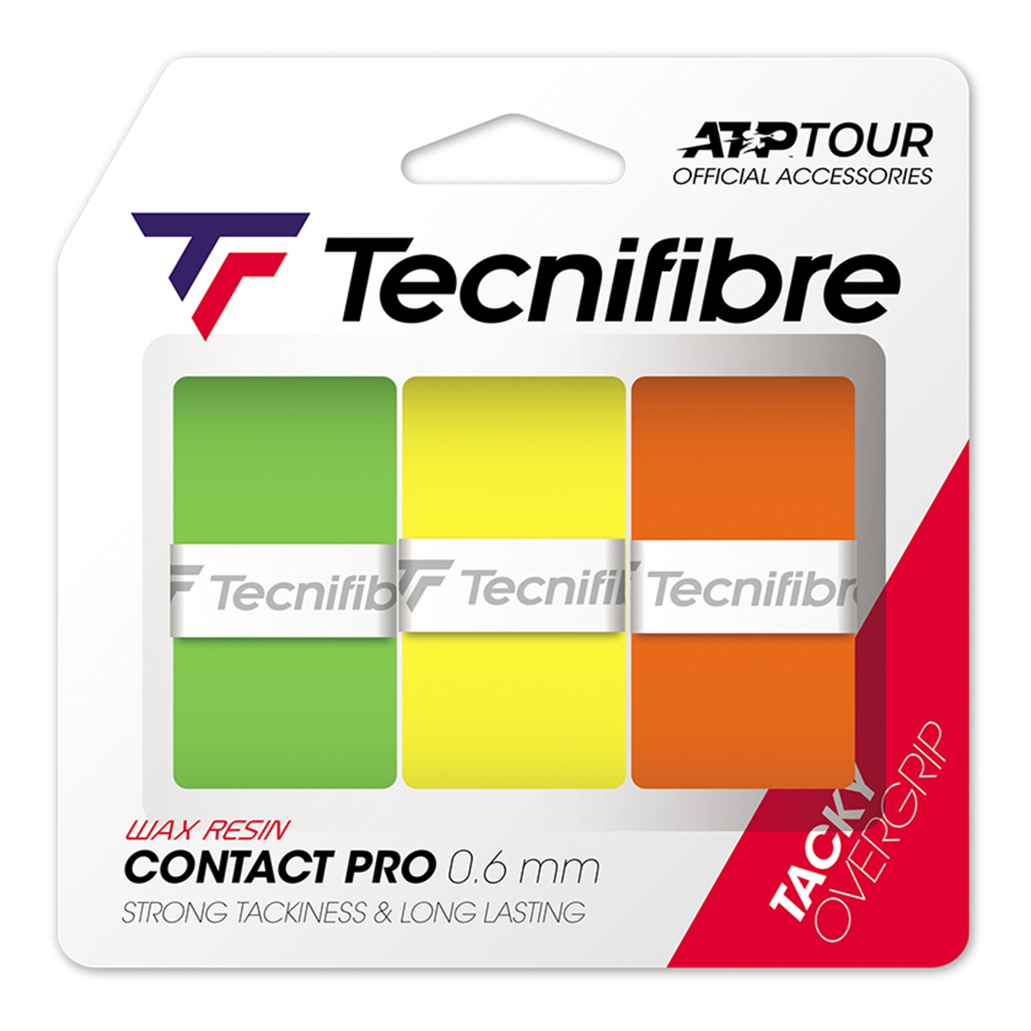 Tecnifibre Contact Pro Farbmix 3er Pack De 3-Multicolor Tecnifibre Contact Pro Farbmix 3er Pack De 3-Multicolor