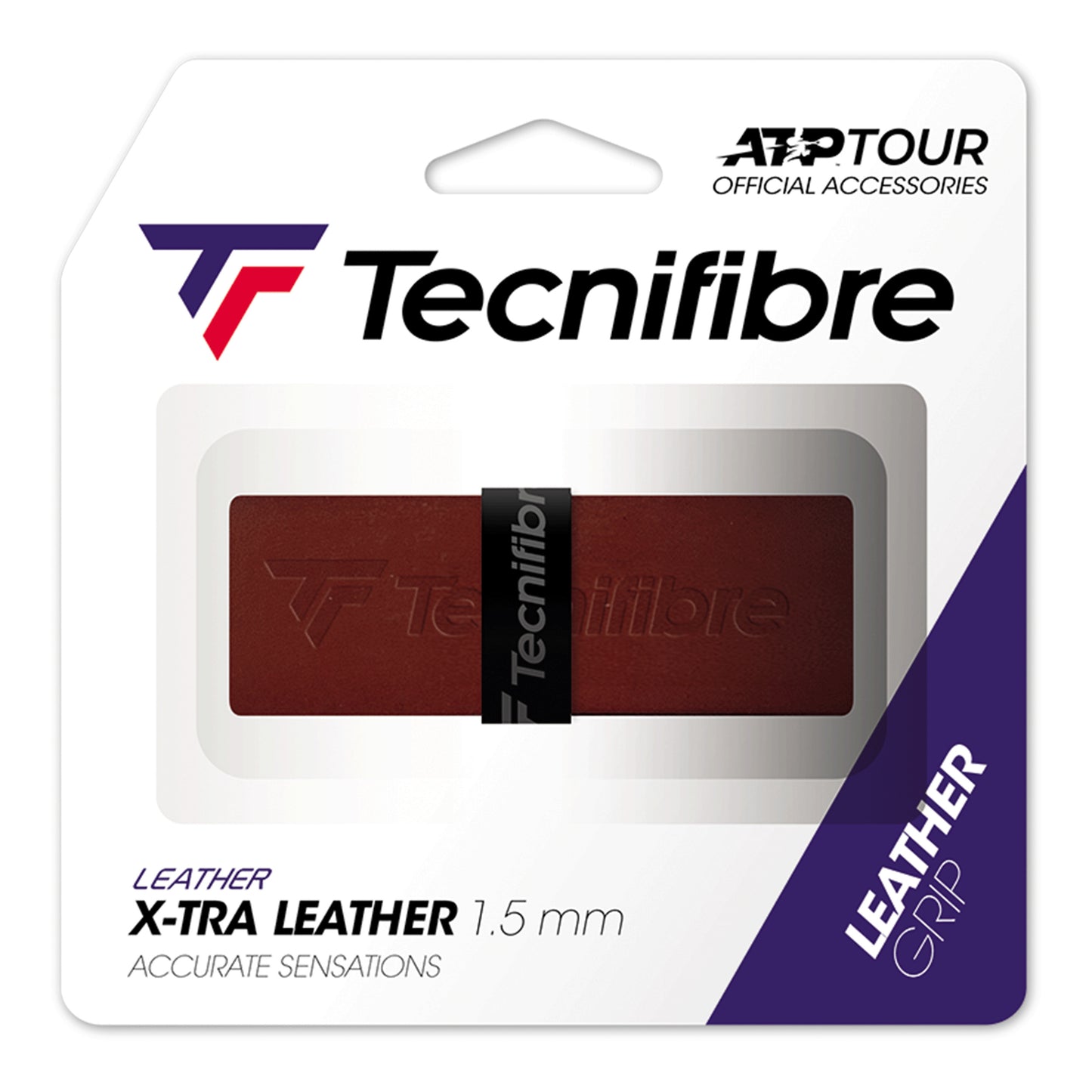 Tecnifibre Lederband Pack De 1-Marrón Tecnifibre Lederband Pack De 1-Marrón