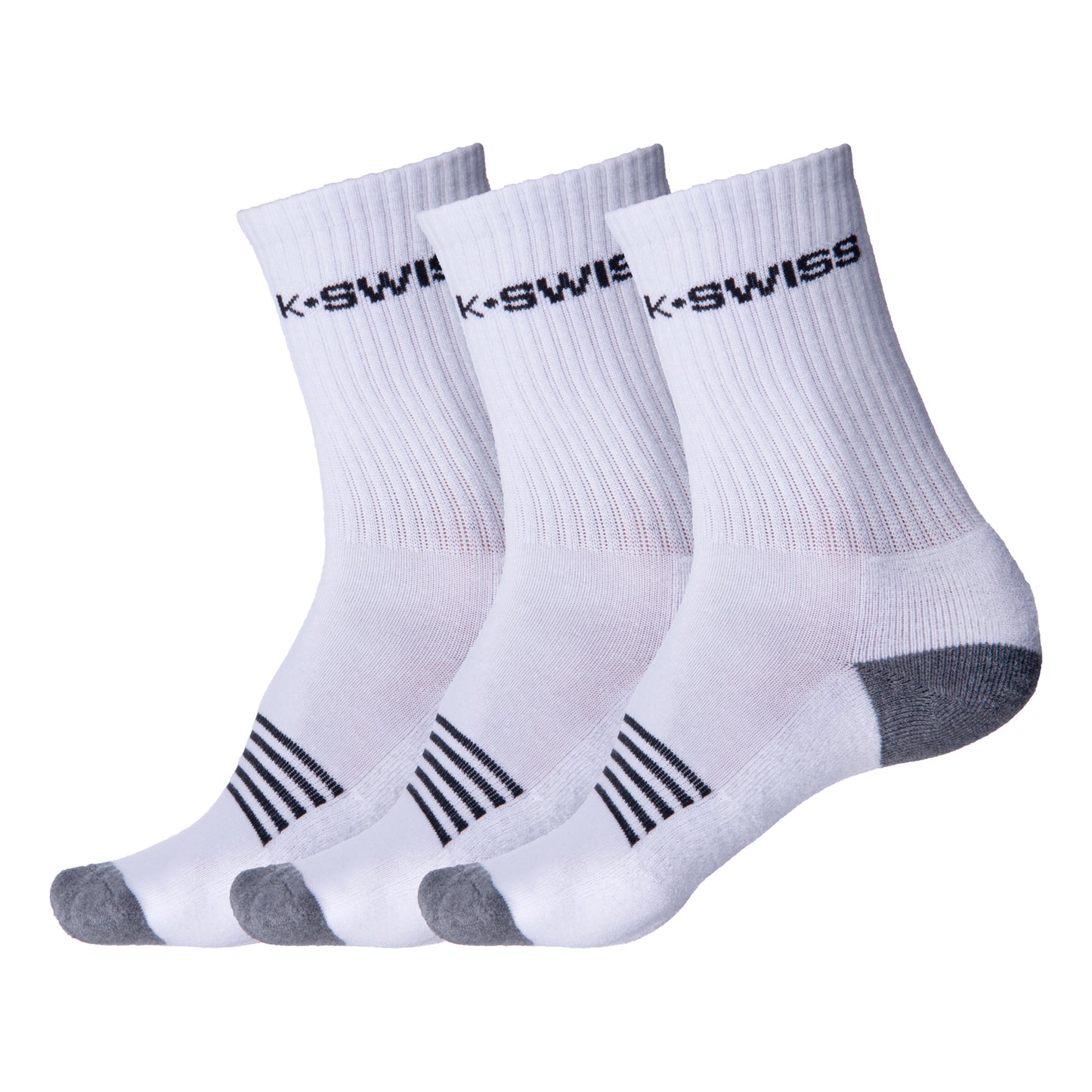 K-Swiss Calcetines De Tenis Pack De 3 Hombres-Blanco,Negro K-Swiss Calcetines De Tenis Pack De 3 Hombres-Blanco,Negro