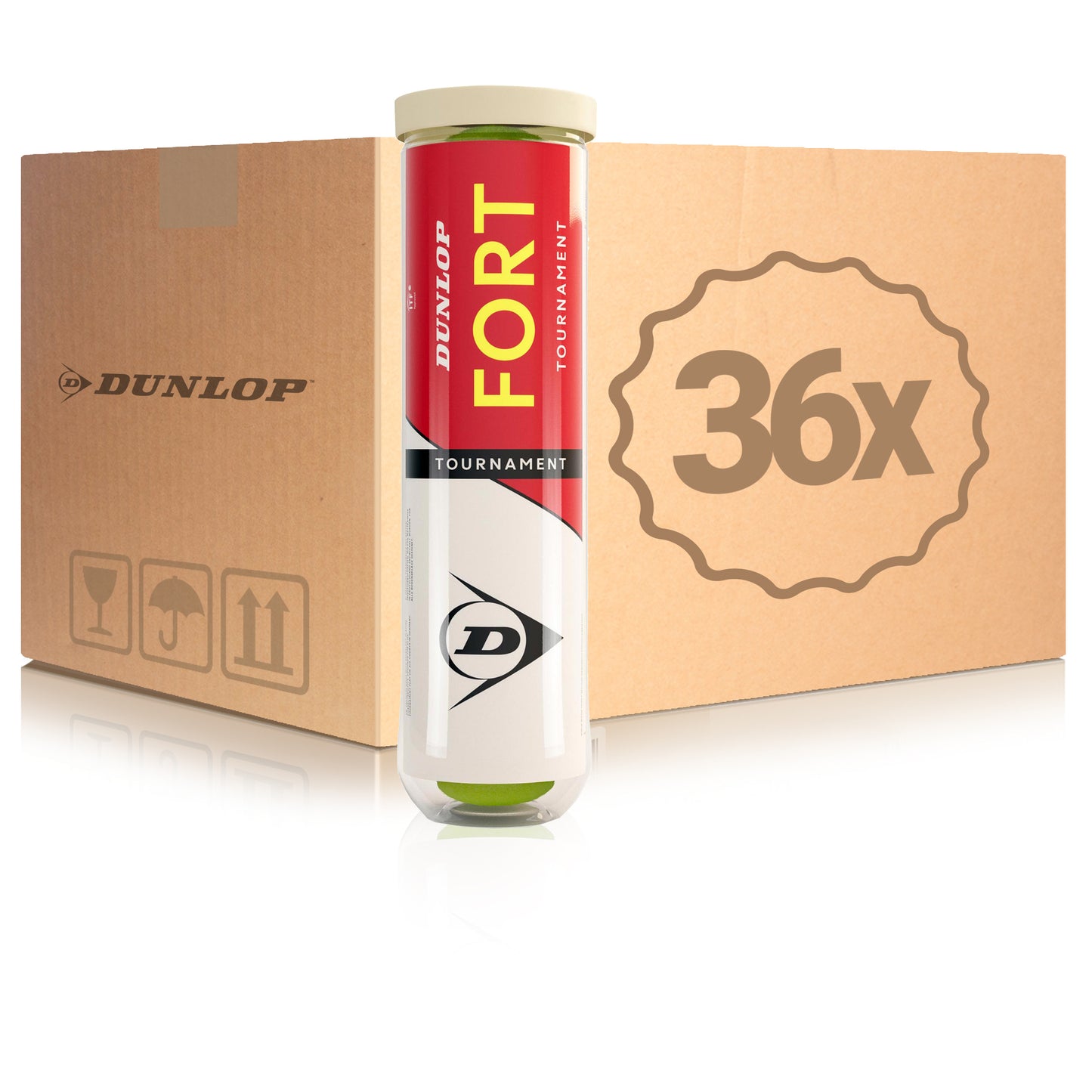 Dunlop 36 botes de 4 pelotas Fort Tournament Dunlop 36 botes de 4 pelotas Fort Tournament