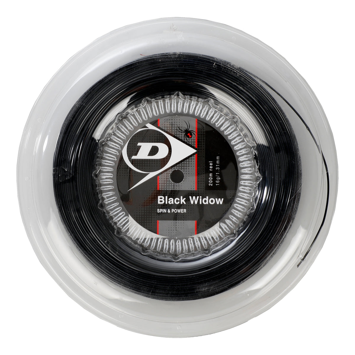 Dunlop Black Widow Bobinas De Cordaje 200m-Negro Dunlop Black Widow Bobinas De Cordaje 200m-Negro