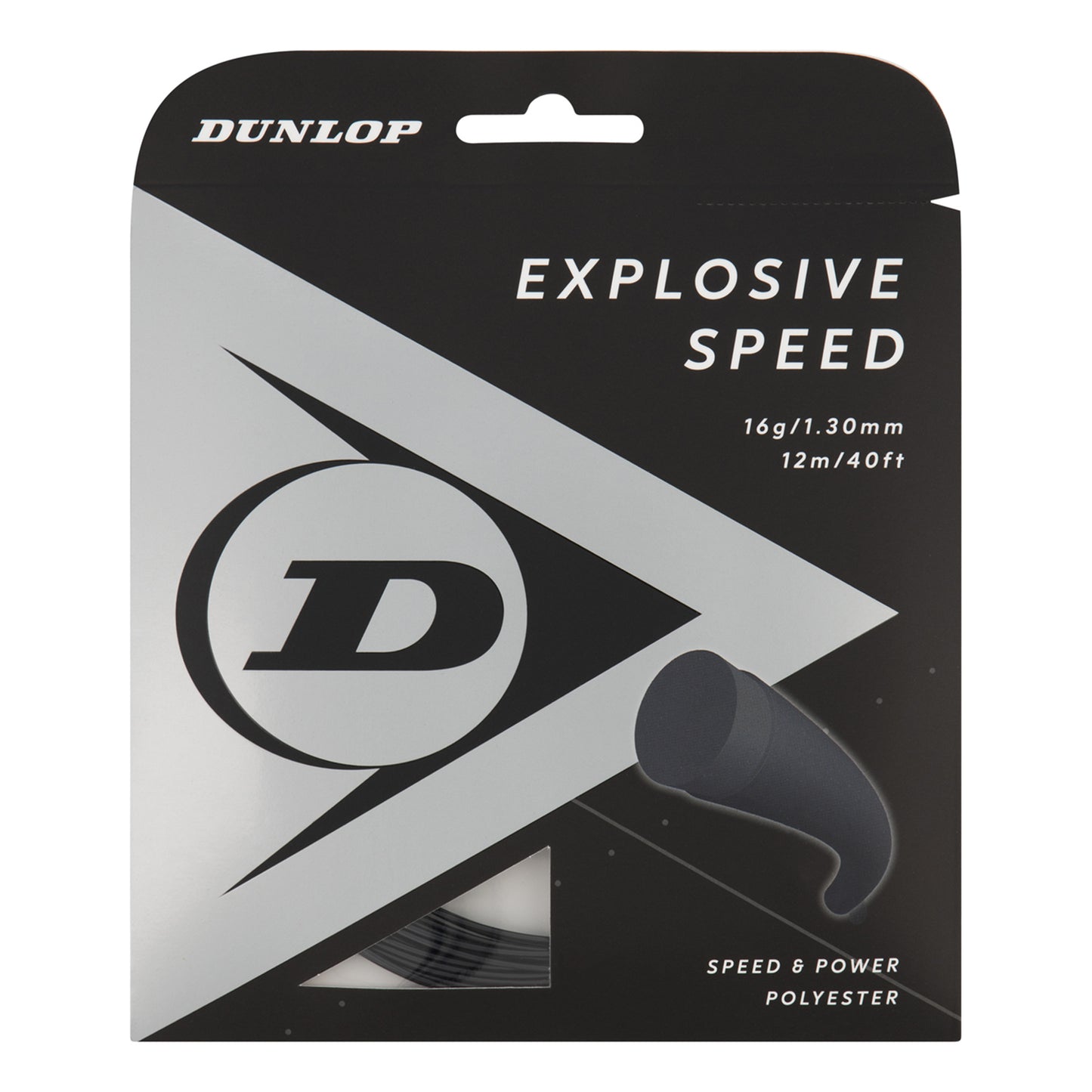 Dunlop Explosive Speed Sets Individuales 12m-Negro Dunlop Explosive Speed Sets Individuales 12m-Negro
