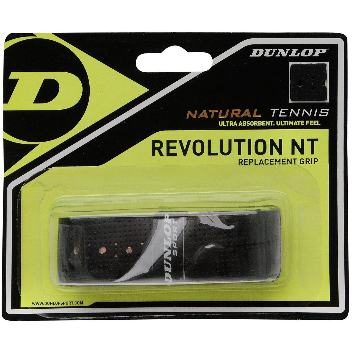 Dunlop Revolution NT Replacement Grip Pack de 1-negro Dunlop Revolution NT Replacement Grip Pack de 1-negro