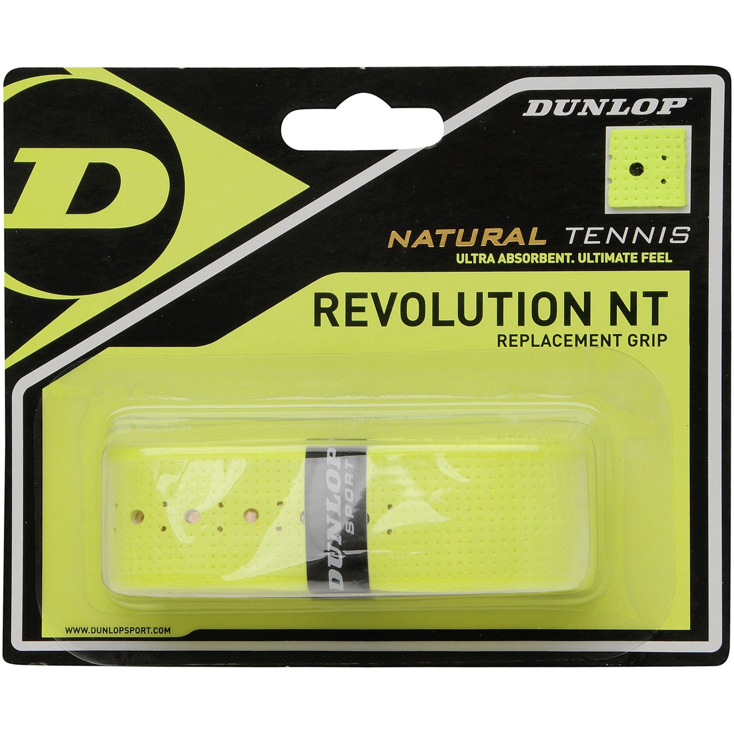 Dunlop Revolution NT Replacement Grip Pack de 1-amarillo Dunlop Revolution NT Replacement Grip Pack de 1-amarillo