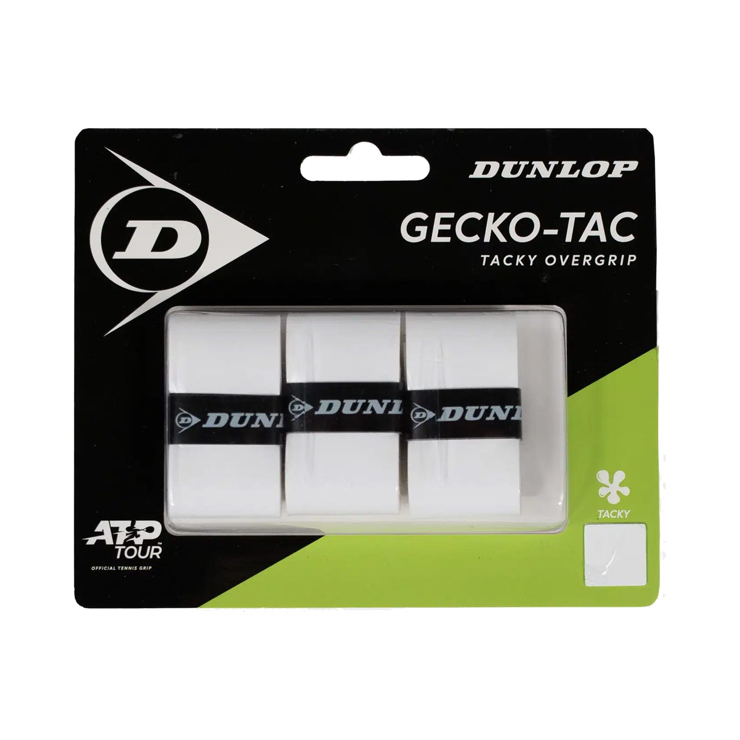Dunlop Gecko-Tac Pack de 3 - blanco Dunlop Gecko-Tac Pack de 3 - blanco