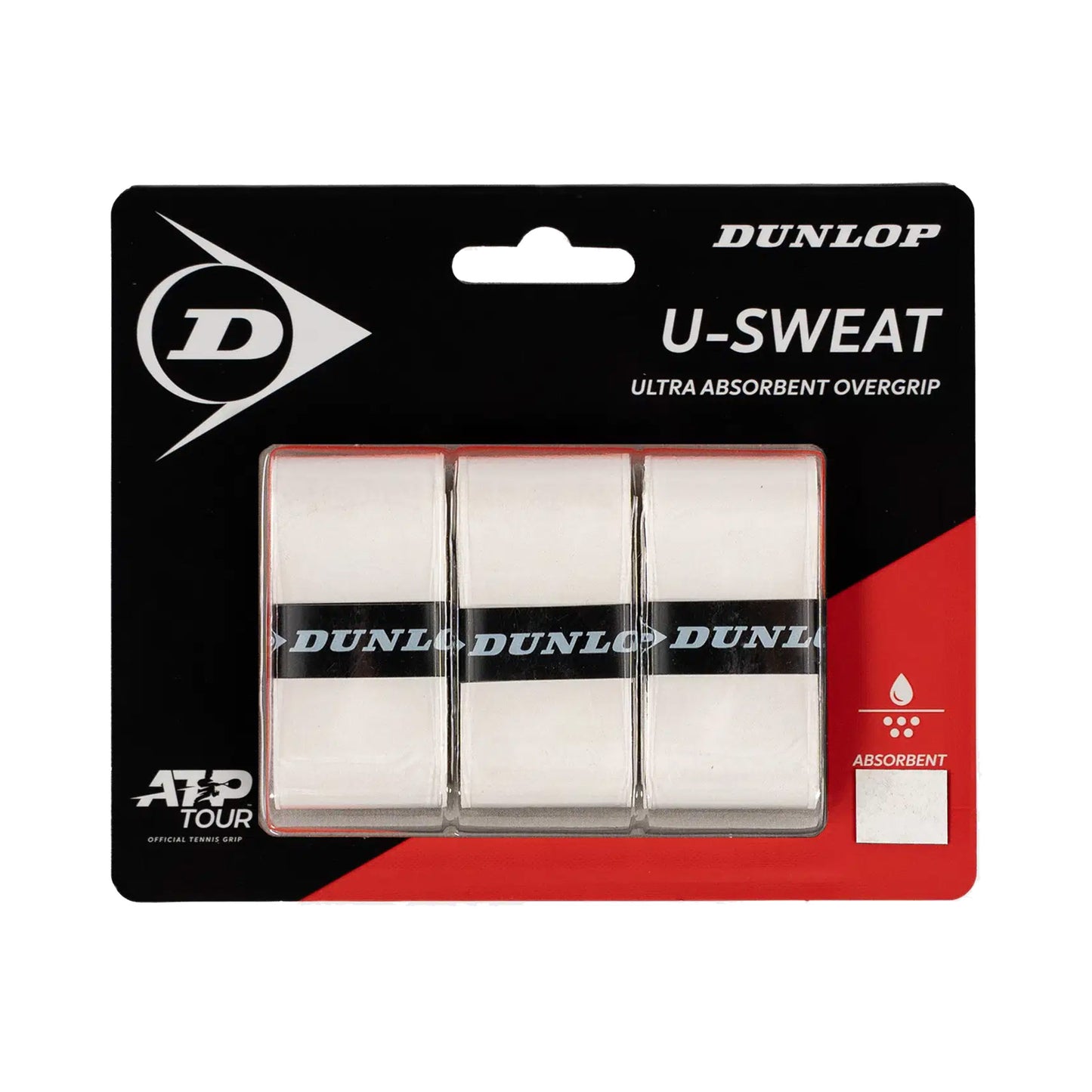 Dunlop U-Sweat Pack de 3 - blanco Dunlop U-Sweat Pack de 3 - blanco