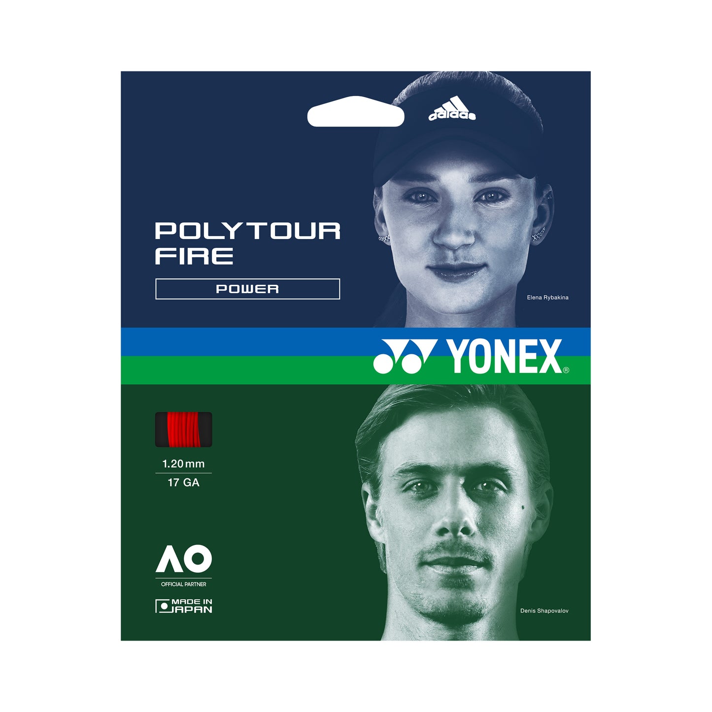 Yonex Poly Tour Fire Sets Individuales 12m - rojo Yonex Poly Tour Fire Sets Individuales 12m - rojo