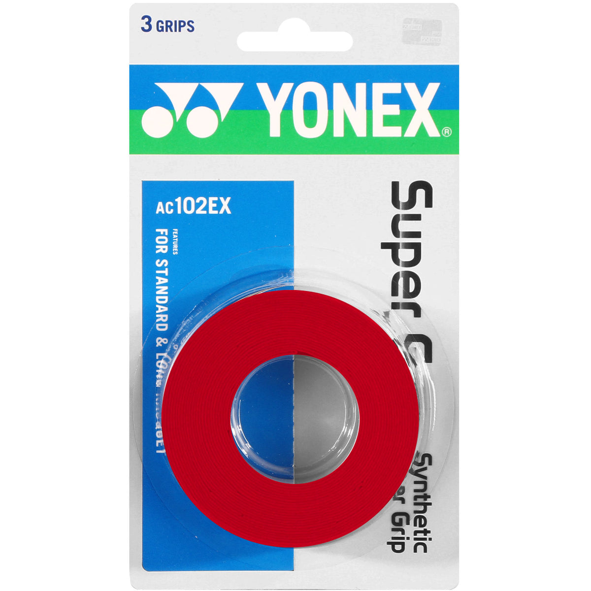Yonex Super Grap Pack de 3 - rojo Yonex Super Grap Pack de 3 - rojo
