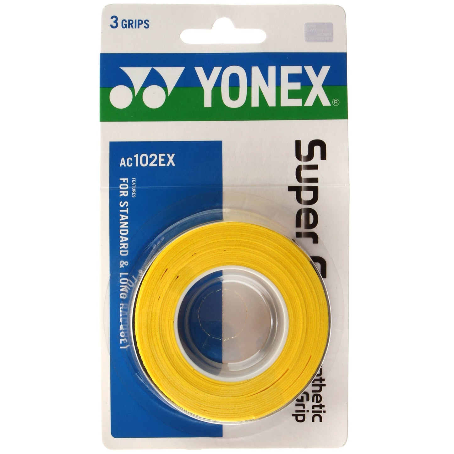 Yonex Super Grap Pack de 3 - amarillo Yonex Super Grap Pack de 3 - amarillo