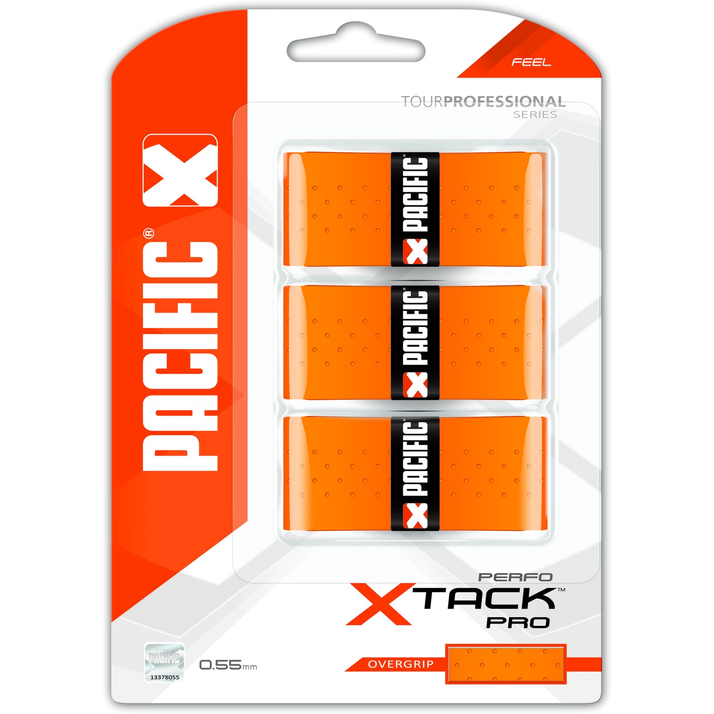 Pacific X Tack Pro Perfo Pack De 3-Naranja Pacific X Tack Pro Perfo Pack De 3-Naranja