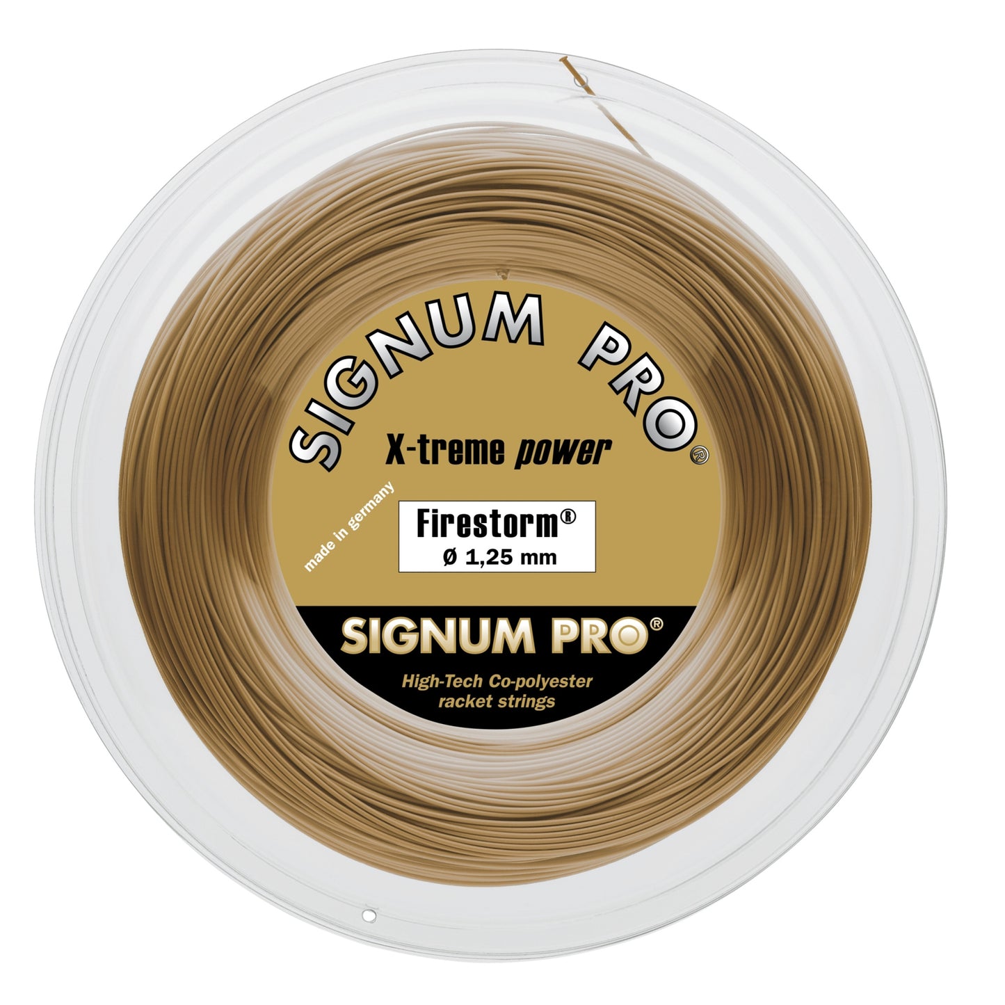 Signum Pro Firestorm Metallic Bobinas De Cordaje 200m-Dorado Signum Pro Firestorm Metallic Bobinas De Cordaje 200m-Dorado