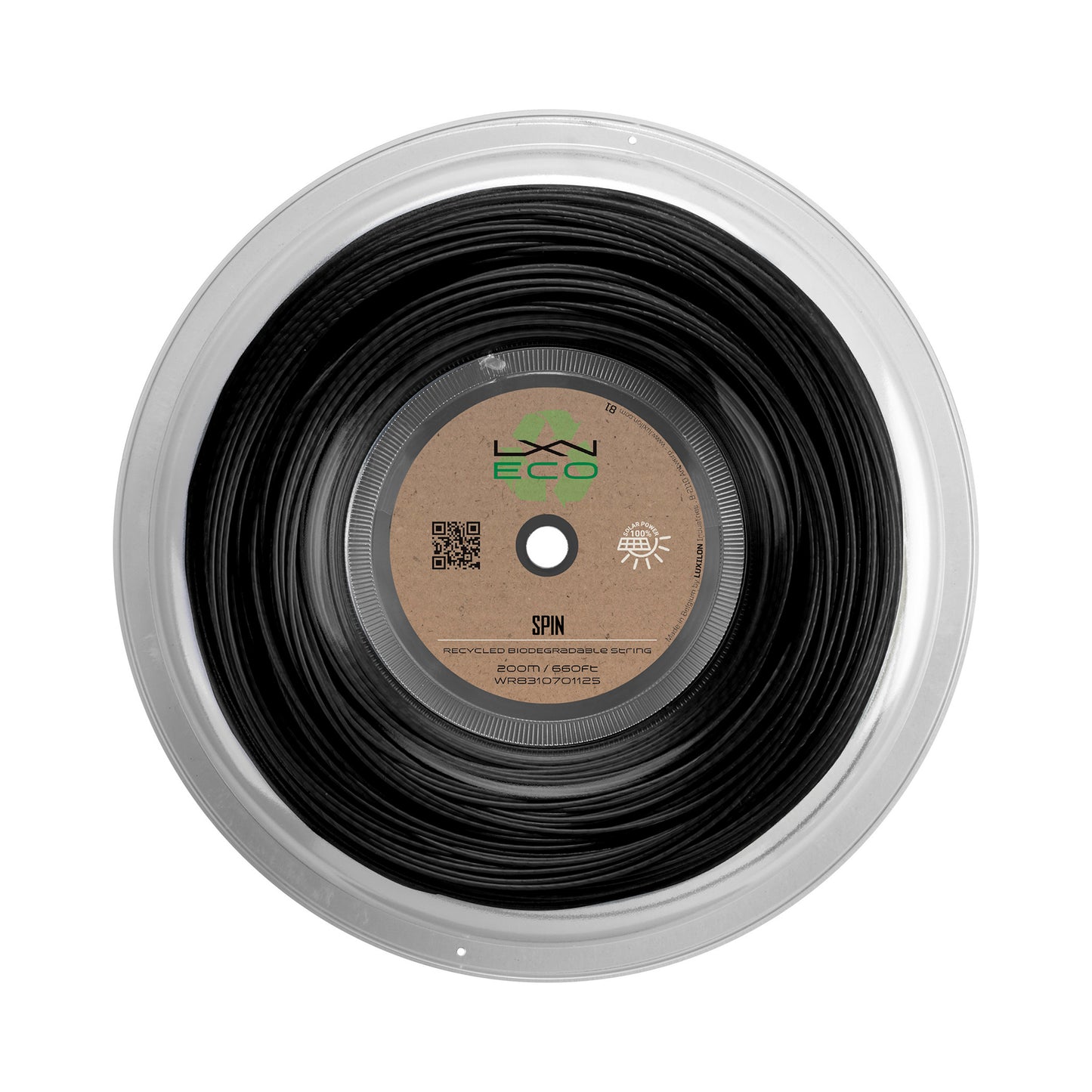Luxilon Eco Spin Bobinas De Cordaje 12,2m-Negro Luxilon Eco Spin Bobinas De Cordaje 12,2m-Negro